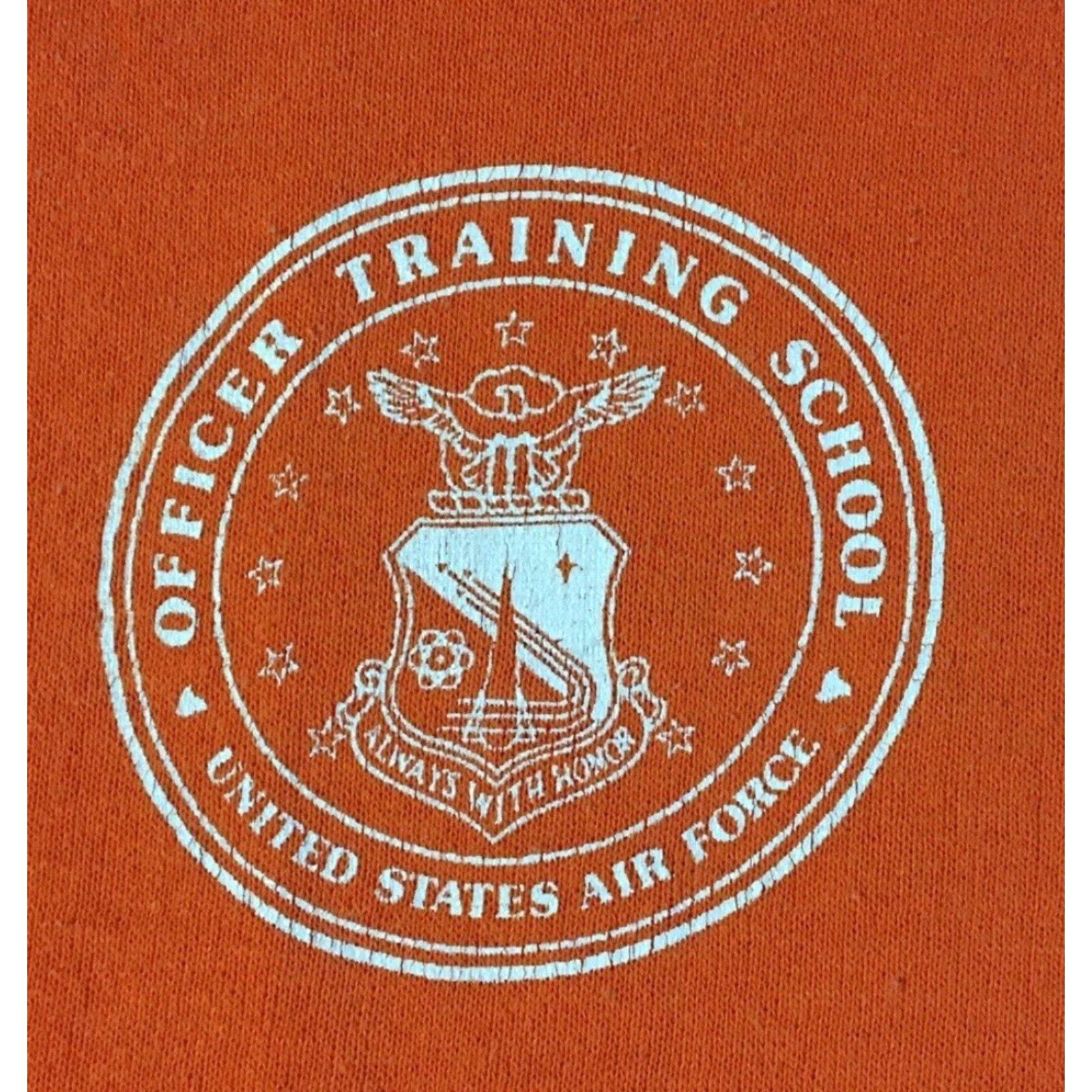 Vintage Vtg Air Force Officer Training School Sweatshirt Hoodie S Men Orange Boxy 70s 80s Grunge USAF Size US S / EU 44-46 / 1 - 2 Thumbnail