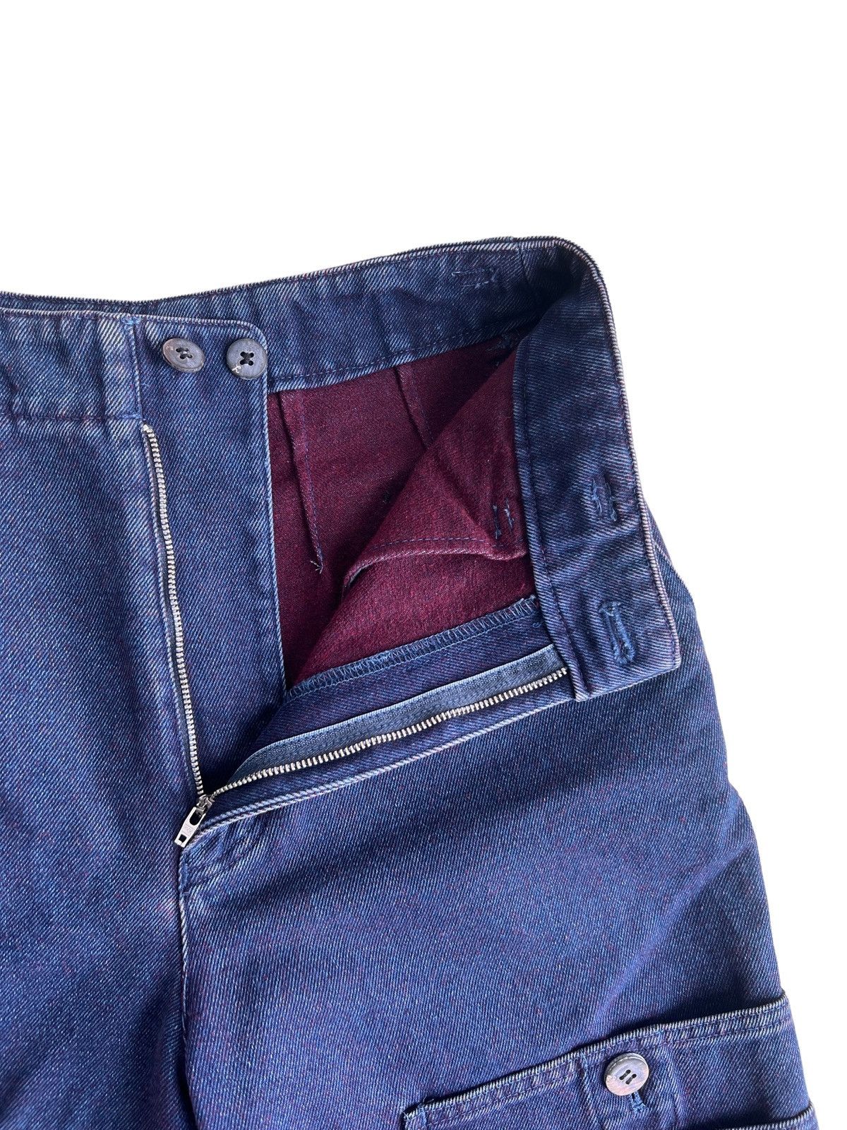 Final Home FW02 Hai Sporting Gear Indigo Parachute Pocket Baggy Denim Size US 30 / EU 46 - 3 Thumbnail