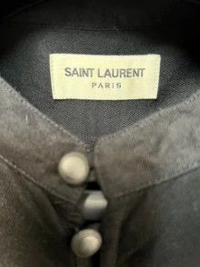 Saint Laurent Paris single-breasted, black court shirt Size US M / EU 48-50 / 2 - 2 Thumbnail