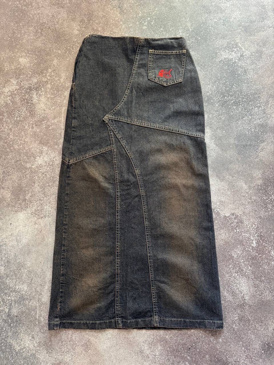 20471120 × If Six Was Nine Amazing Y2K Washed Denim Midi Skirt Size 27" / US 4 / IT 40 - 10 Thumbnail