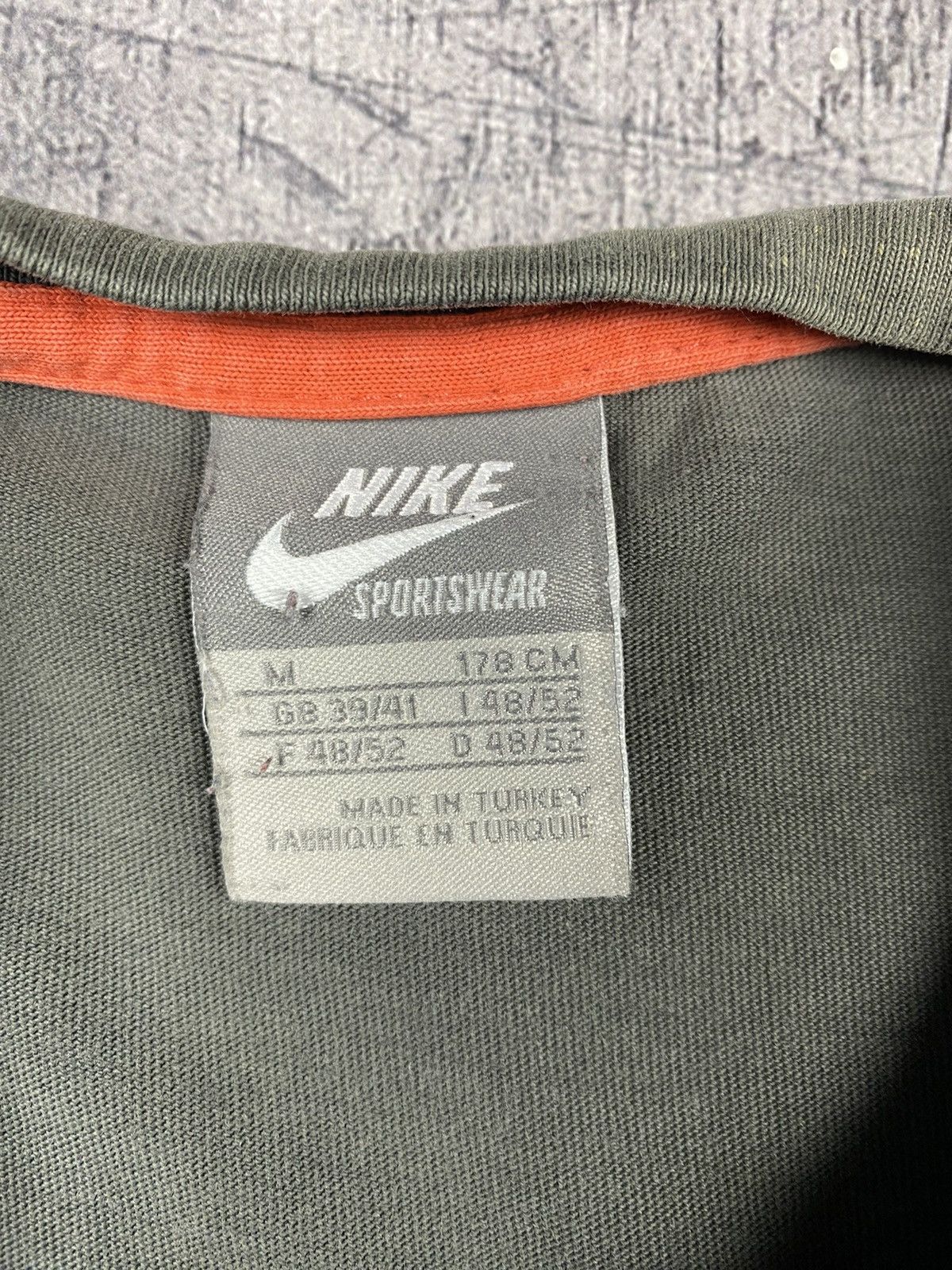 Nike × Vintage Vintage Nike Air Y2K Drill Big Logo Tee T Shirt Size US M / EU 48-50 / 2 - 13 Thumbnail