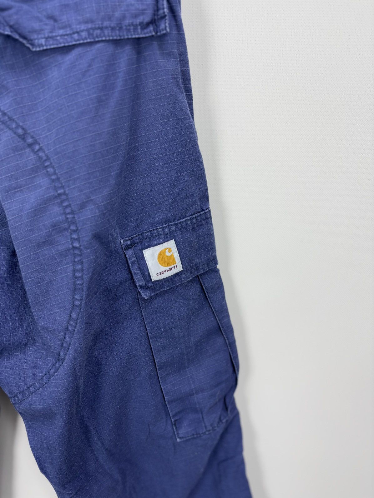 Carhartt Mens cargo pants Carhartt Size XS/S Color Blue Size US 29 - 9 Thumbnail