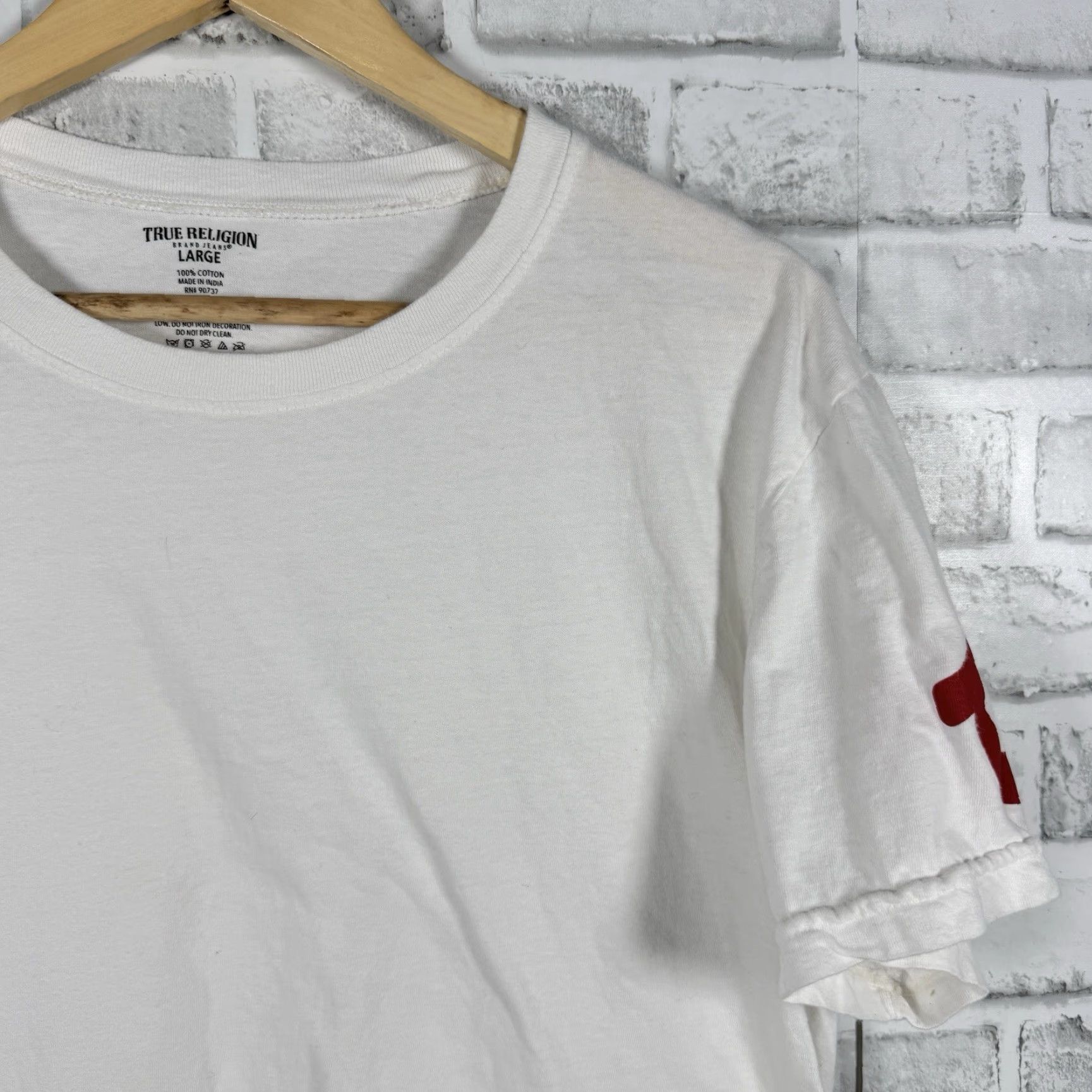 True Religion VINTAGE True Religion Shirt Mens L White 100% Cotton Casual Tee Size US L / EU 52-54 / 3 - 2 Thumbnail