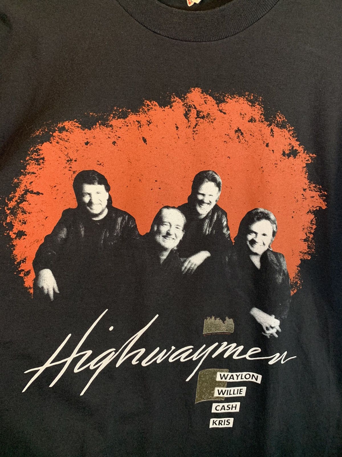 Band Tees × Vintage *RARE* Vintage 1990 Highwaymen Tour Screen Stars Band Shirt Size US XL / EU 56 / 4 - 3 Thumbnail