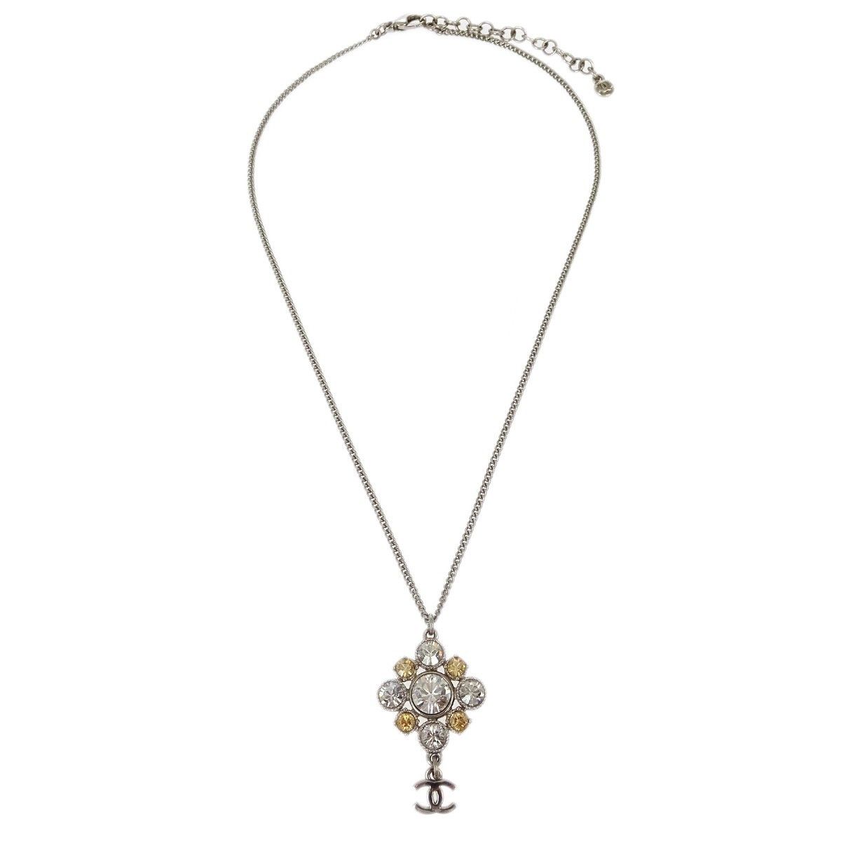 Chanel Chanel CC Cluster Drop Pendant Metal with Crystals Size ONE SIZE - 1 Thumbnail