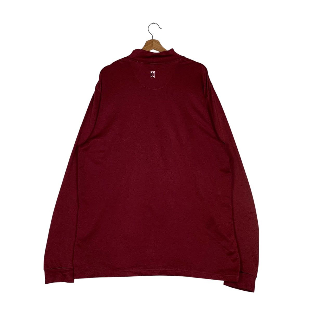 Nike × Tiger Woods Nike Tiger Woods Mock Turtleneck Maroon Shirt #1494-C67 Size US XL / EU 56 / 4 - 7 Thumbnail