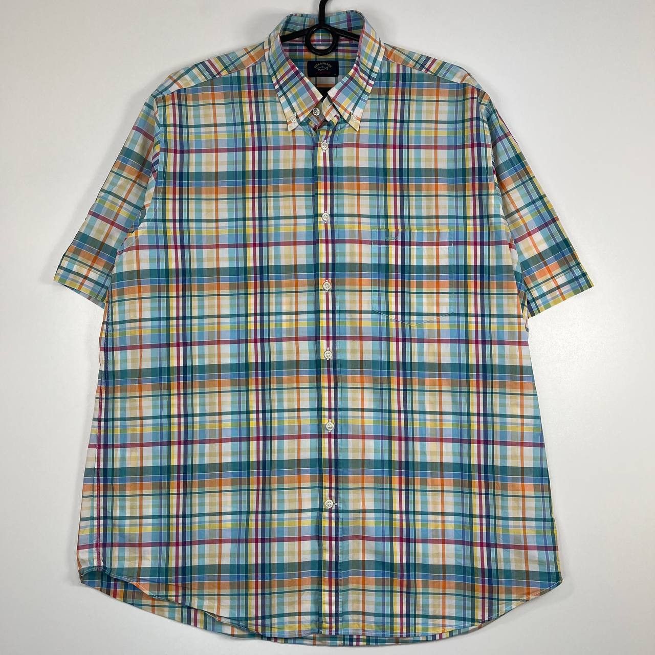 Paul & Shark Paul & Shark Yachting Plaid Short Sleeve Button Down Size L Size US L / EU 52-54 / 3 - 1 Thumbnail