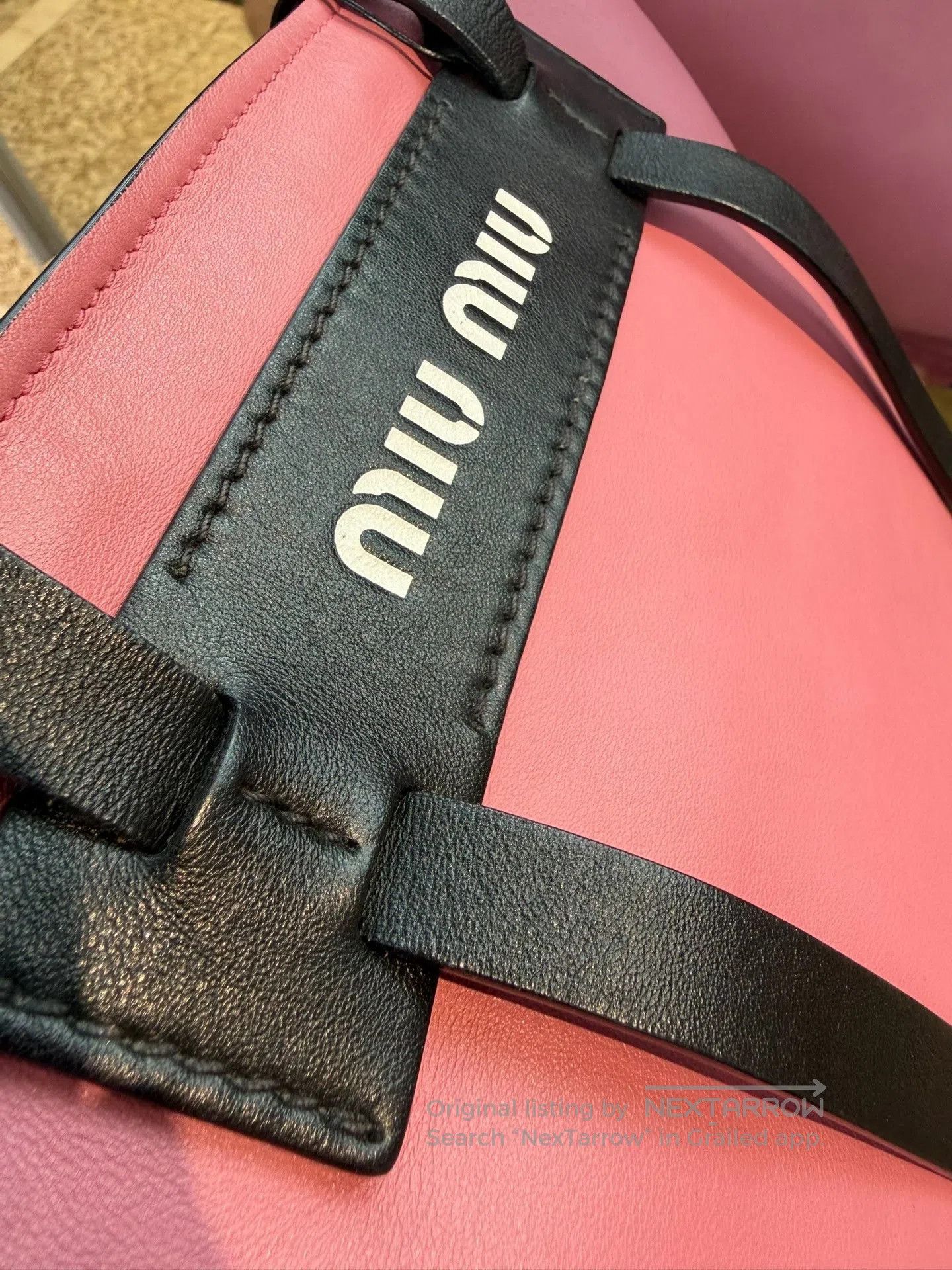 Miu Miu Miu Miu Grace Lux Leather Shoulder Bag. Size ONE SIZE - 7 Thumbnail
