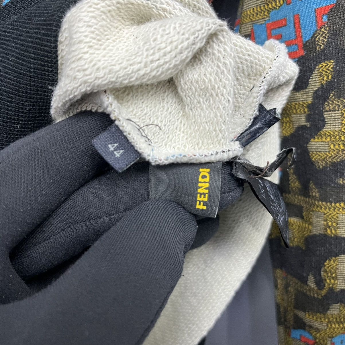 Fendi Fendi Monogram Blue Camouflage Full Zip Hoodie Jacket Size US M / EU 48-50 / 2 - 10 Thumbnail