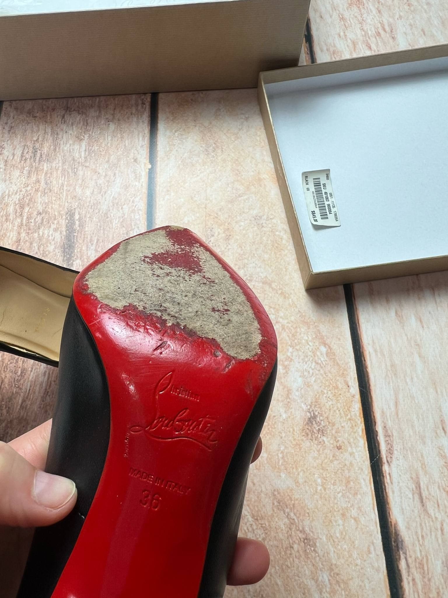 Christian Louboutin Christian Louboutin apostrophy pump 100 napad leather hells Size US 6 / IT 36 - 7 Thumbnail