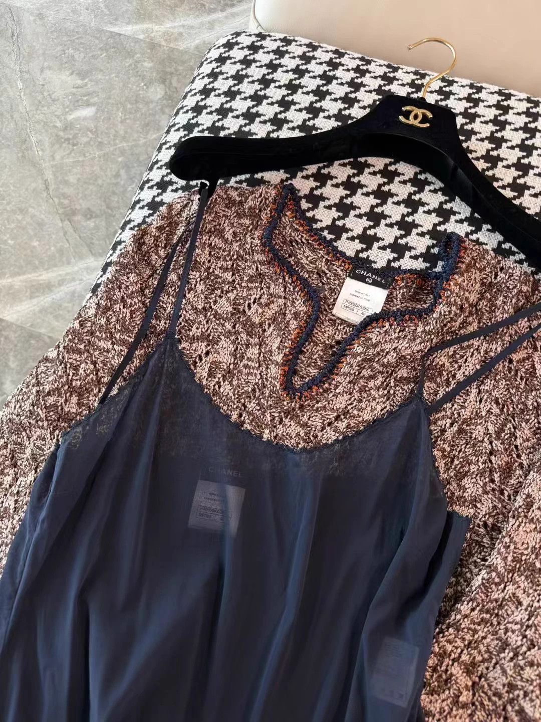 Chanel Chanel Vintage Knit Crochet Dress 40 (M) Size M / US 6-8 / IT 42-44 - 9 Thumbnail