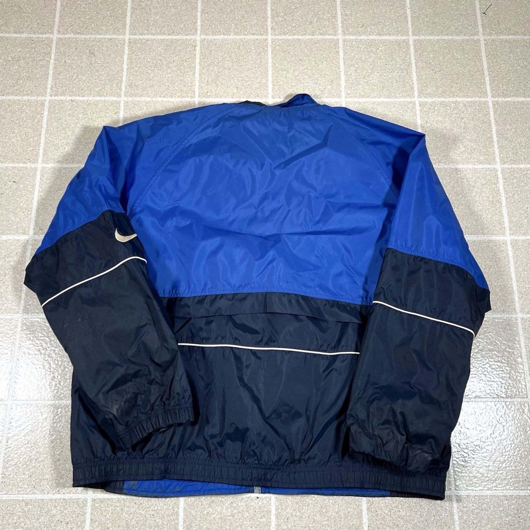 Nike VINTAGE Nike Jacket Mens XL Blue 90s Windbreaker Nylon Lightweight Track Size US XL / EU 56 / 4 - 7 Thumbnail