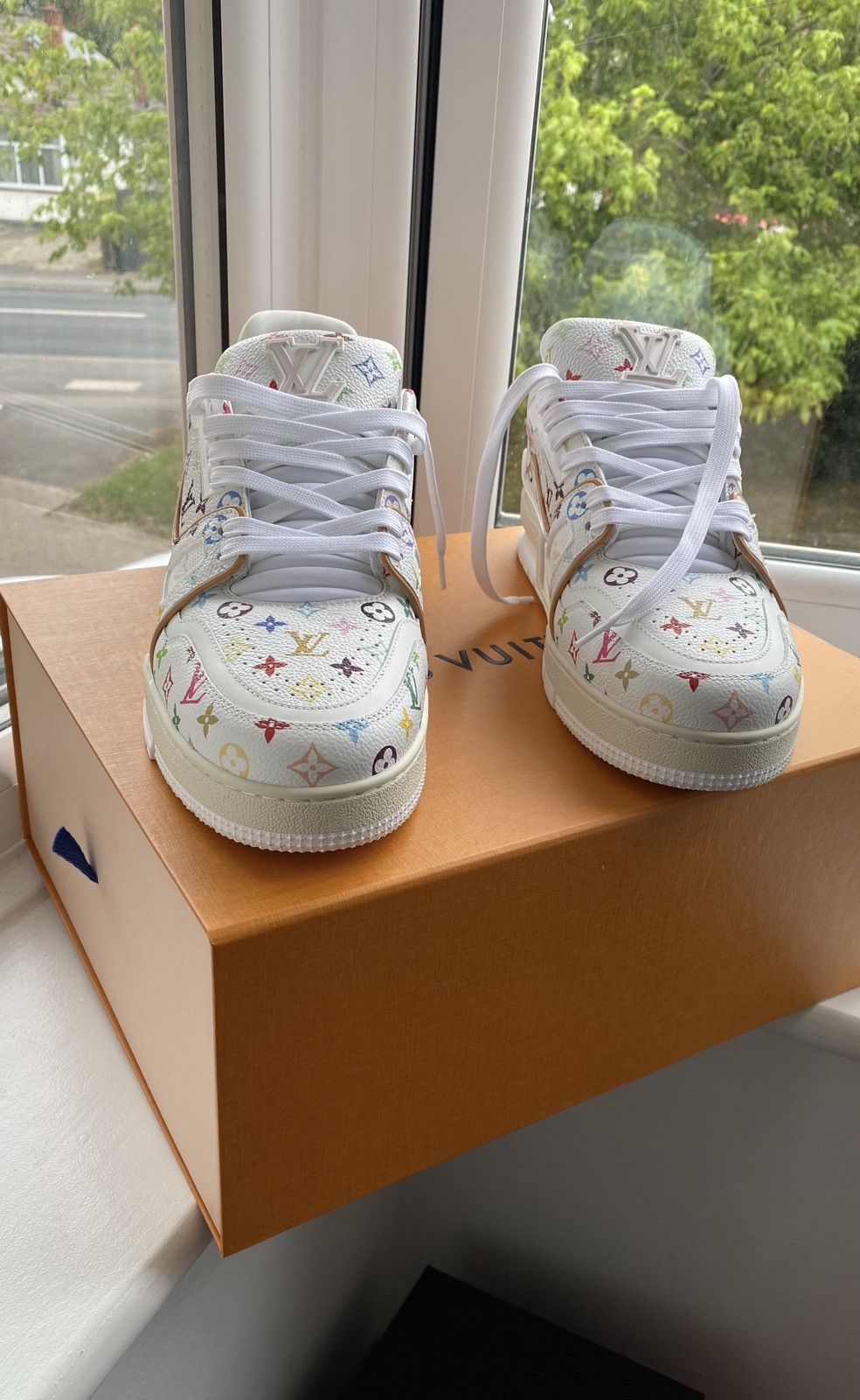 Louis Vuitton × Takashi Murakami LV x TM Trainer Sneaker Size US 9 / EU 42 - 1 Thumbnail
