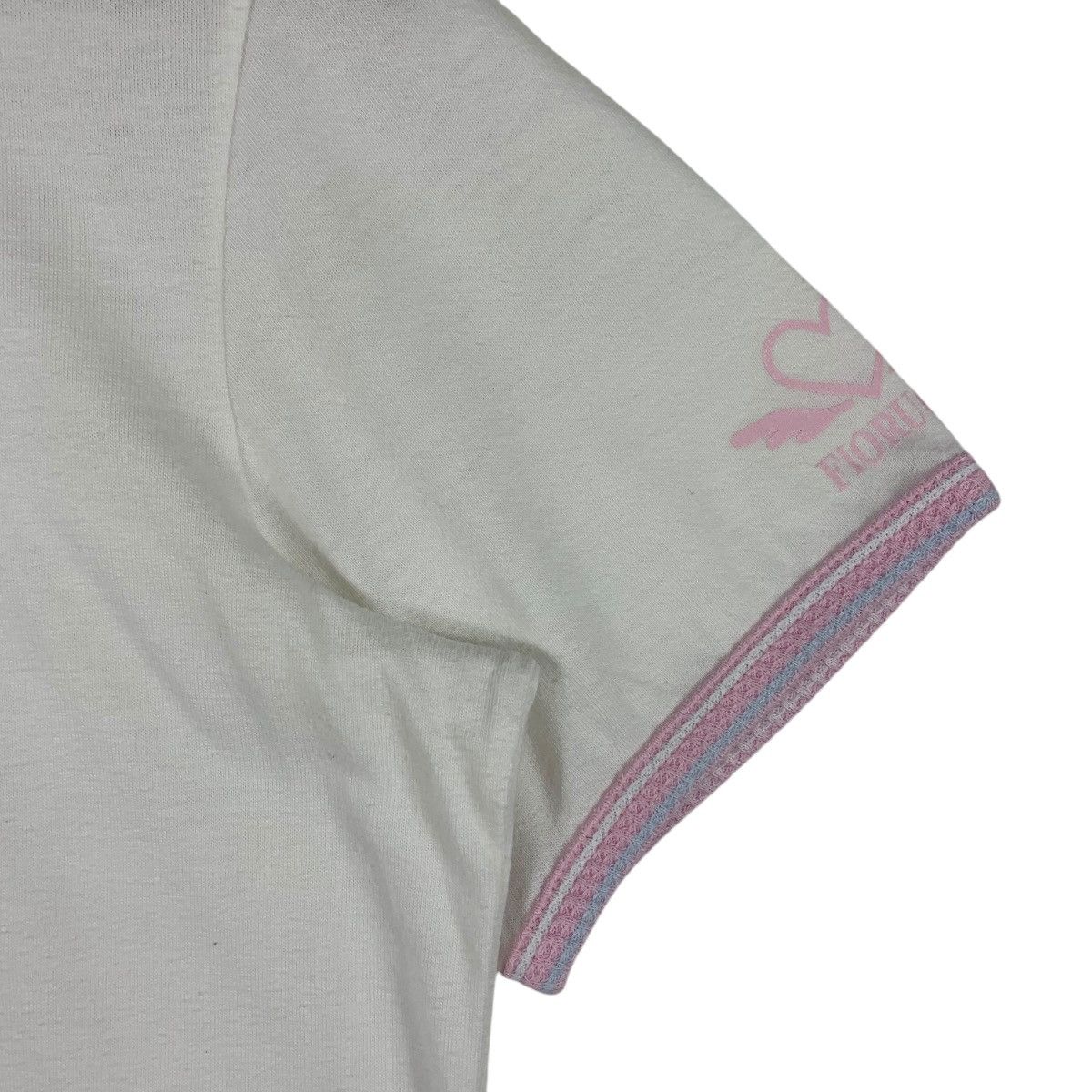 Fiorucci × Vintage Vintage FIORUCCI Centre embroidery multicolour spellout tee Size L / US 10 / IT 46 - 6 Thumbnail