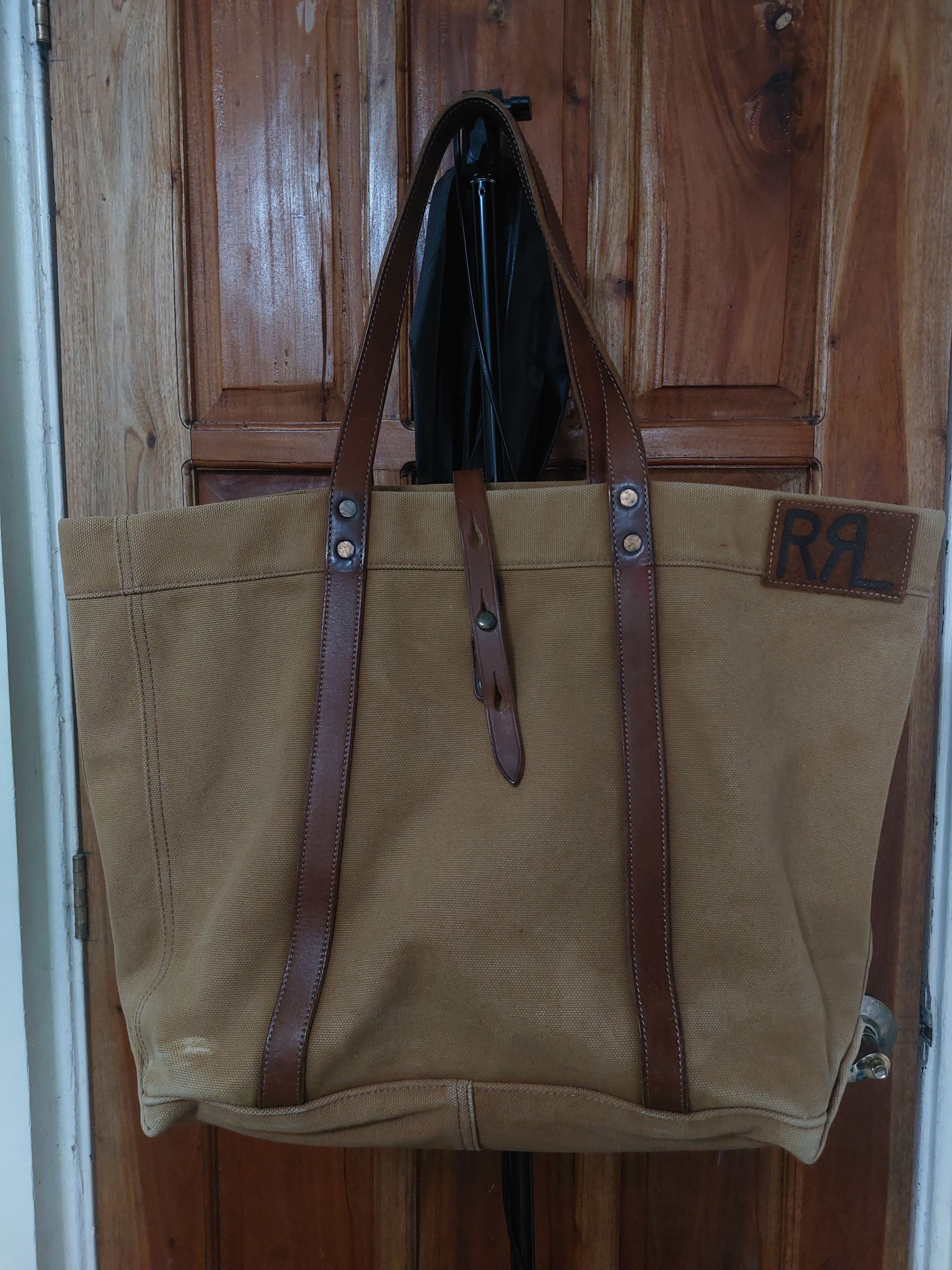 image of Rrl Ralph Lauren Vintage Rrl Tote Bag in Brown, Men's