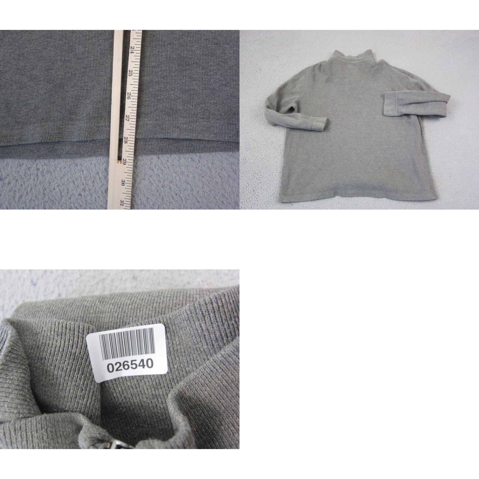 Polo Ralph Lauren Polo Ralph Lauren Sweater Shirt XL Gray 1/4 Zip Cotton Pony Mens Pullover Vintage (if Vintage applies) Size US XL / EU 56 / 4 - 8 Thumbnail