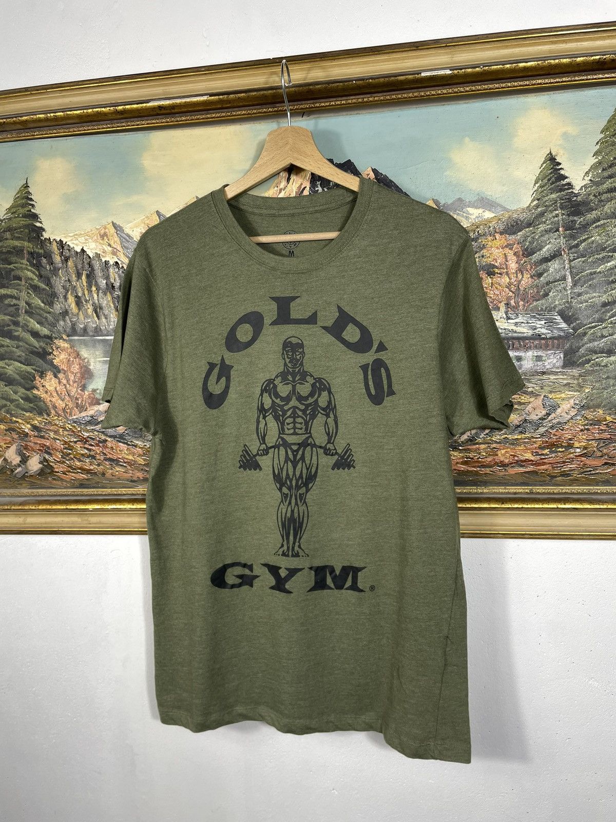 Other Gold’s Gym Green Tee Sportswear Big Logo Strongman Size US M / EU 48-50 / 2 - 3 Thumbnail