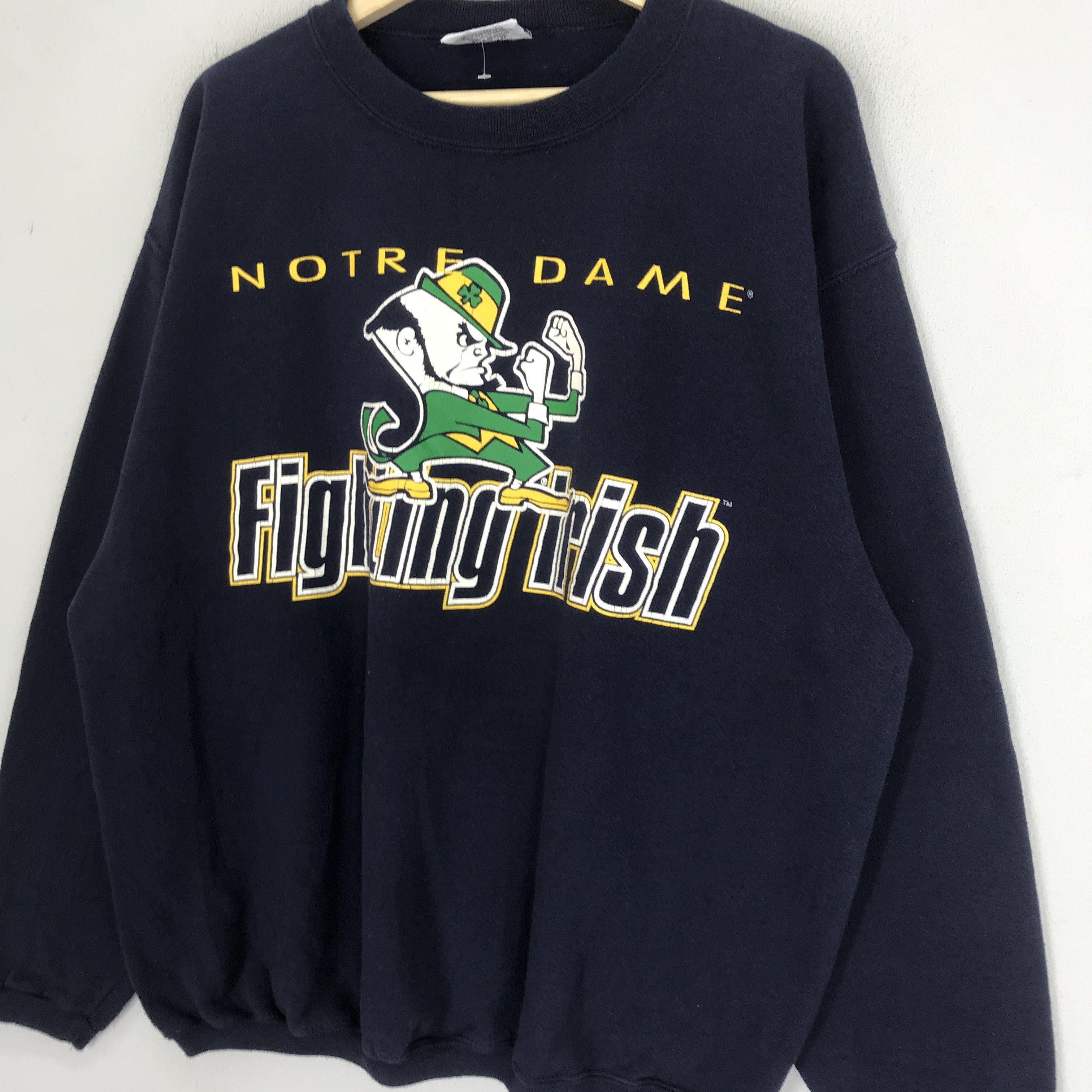 NCAA Vintage 90's Notre Dame Fighting Irish Ncaa Sweatshirt - 325 Size US L / EU 52-54 / 3 - 3 Thumbnail