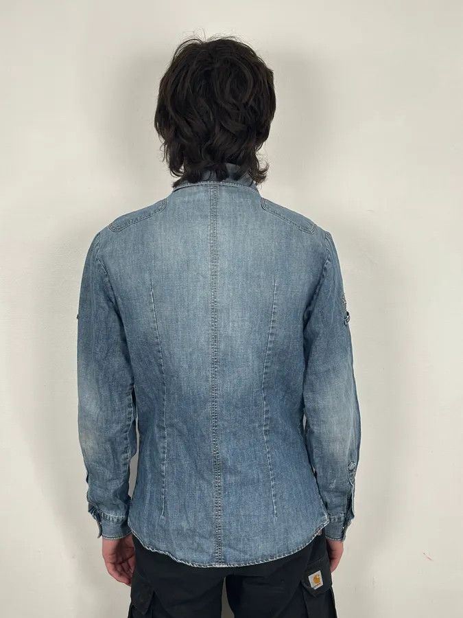 Dolce & Gabbana SS2004 Dolce & Gabbana Blue Bondage Cargo Denim Shirt Size US M / EU 48-50 / 2 - 3 Thumbnail
