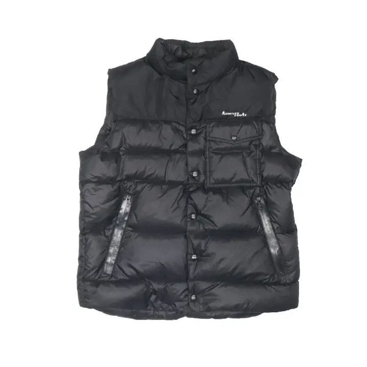 Moncler Moncler Letter Embroidery Stand-Collar Down Vest Size US L / EU 52-54 / 3 - 1 Thumbnail