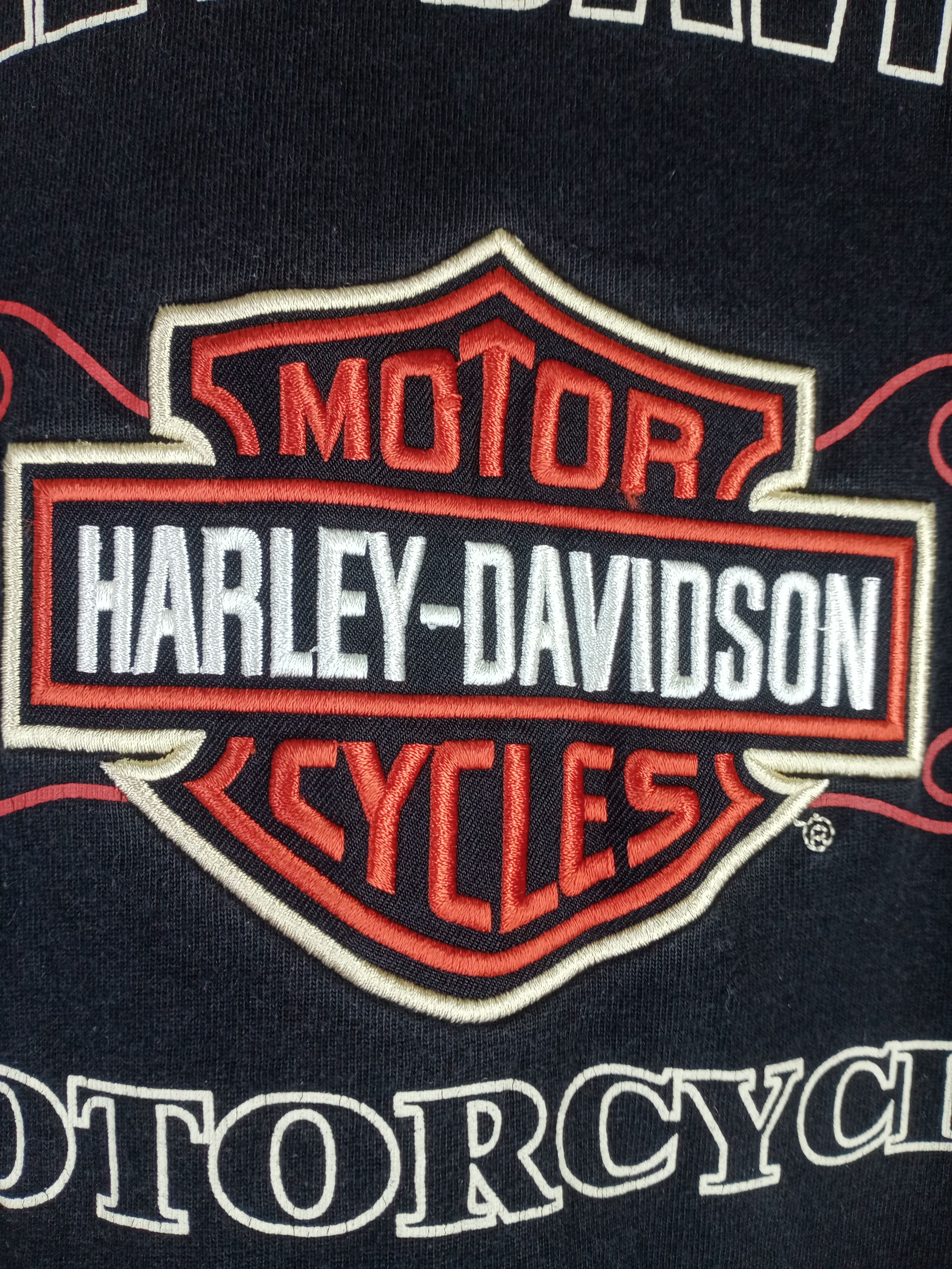 Harley Davidson Rare Vintage Flame Harley Davidson Long Sleeve Tshirt Size US M / EU 48-50 / 2 - 3 Thumbnail