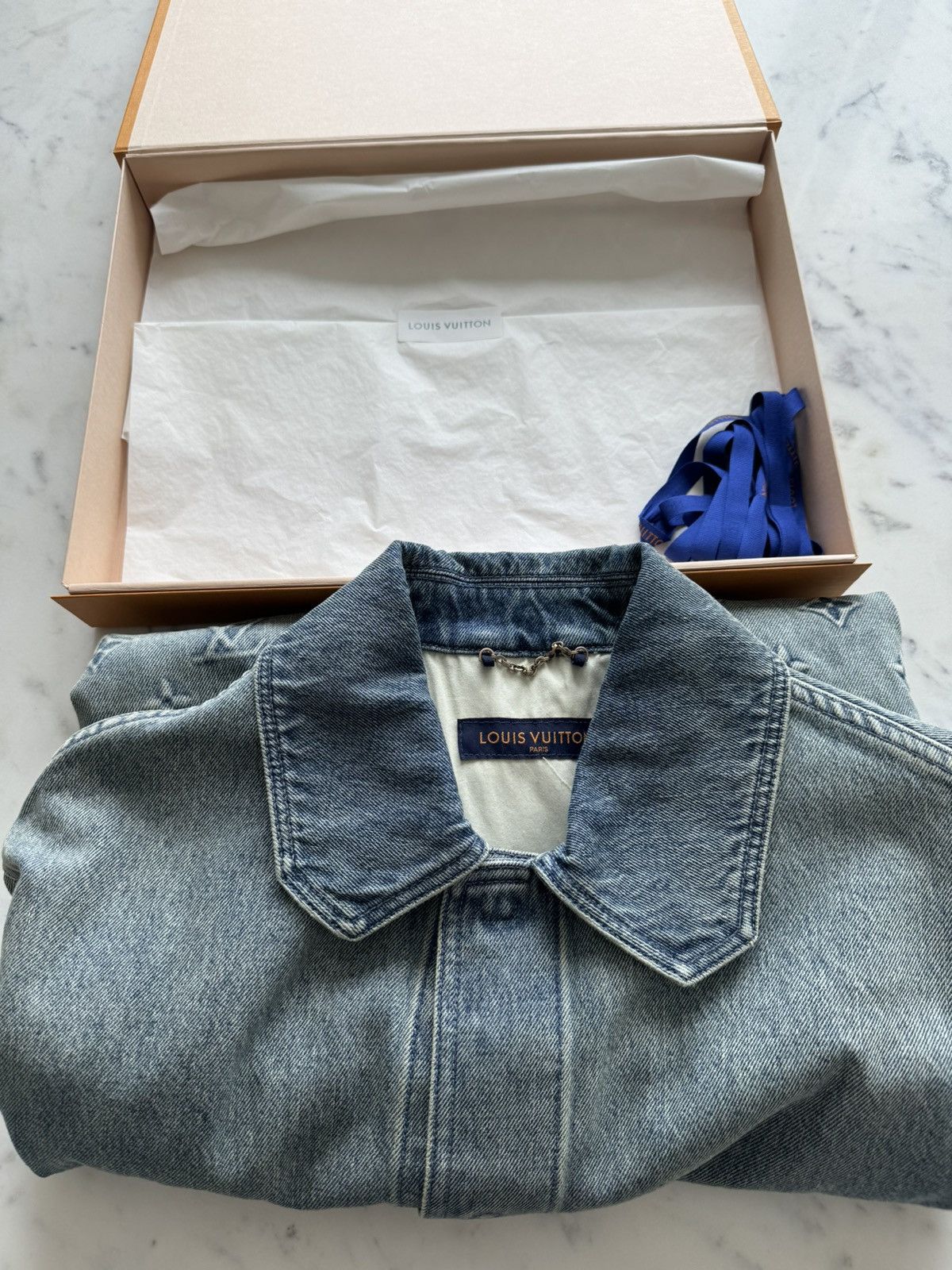 Louis Vuitton Louis Vuitton LV Short Sleeve Denim Workwear Shirt Size US S / EU 44-46 / 1 - 16 Thumbnail
