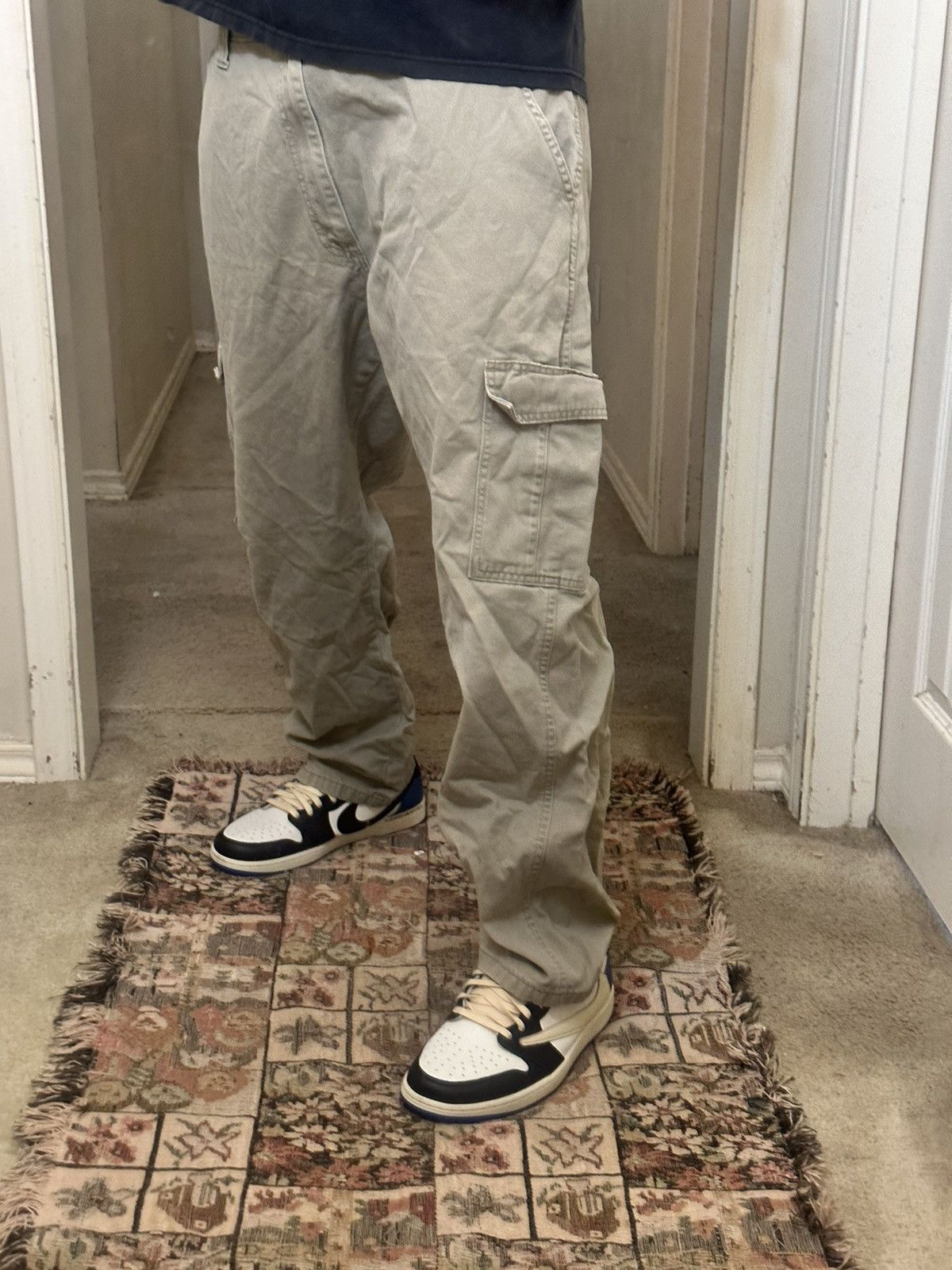Japanese Brand × Vintage Vintage Y2K/2000s Baggy Multi Pocket Grunge Cargo Pants Size US 34 / EU 50 - 4 Thumbnail