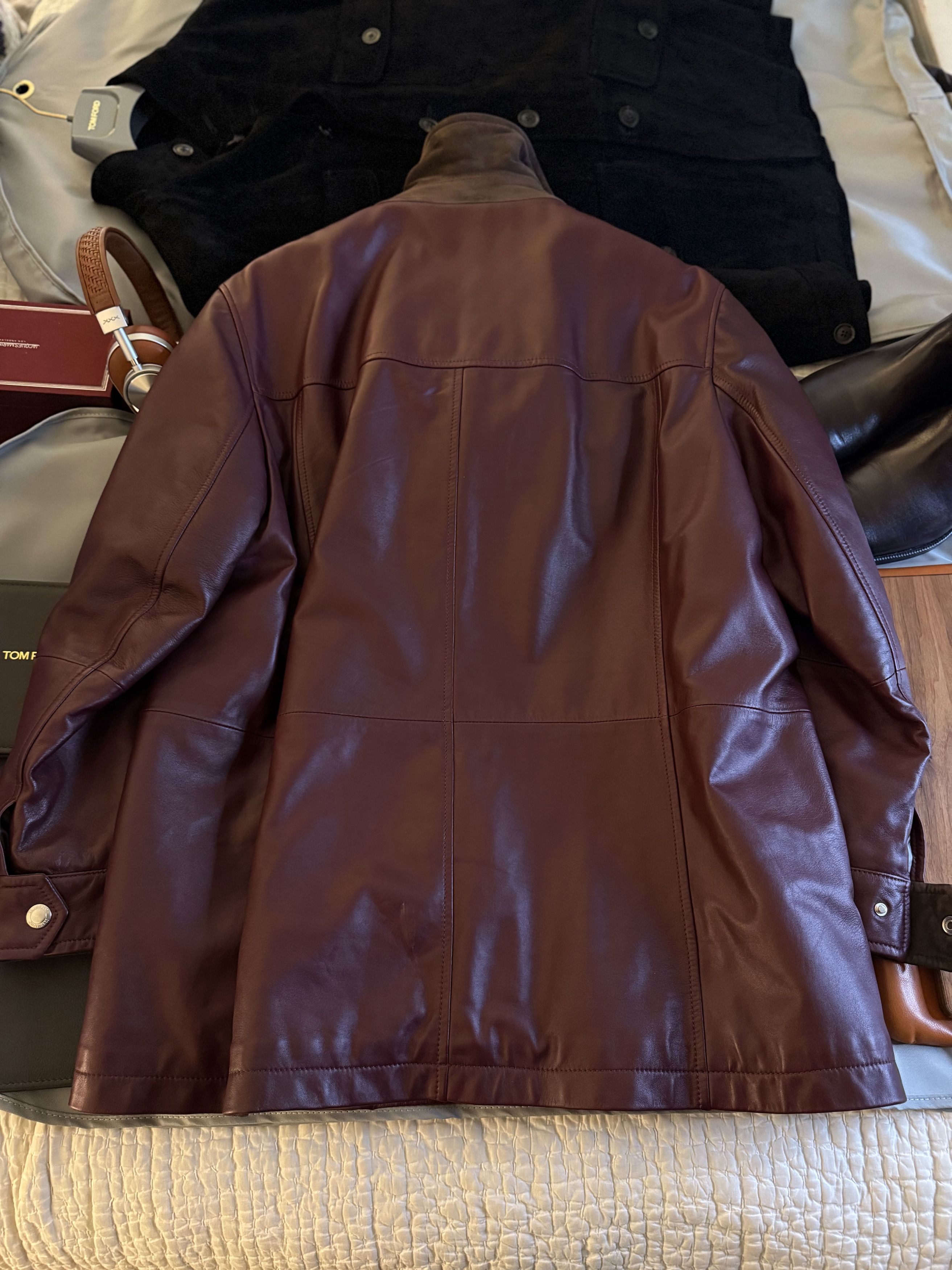 Brunello Cucinelli A Menswear Grail, Rare $13,500 Nappa Leather Jacket Size US XL / EU 56 / 4 - 20 Thumbnail
