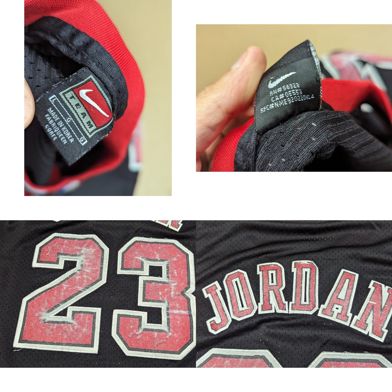 Nike Nike Michael Jordan #23 Mens Basketball Jersey L Black NBA 90s Red Jersey Mens L Black 90s Nike Basketball Jersey Size US L / EU 52-54 / 3 - 9 Thumbnail