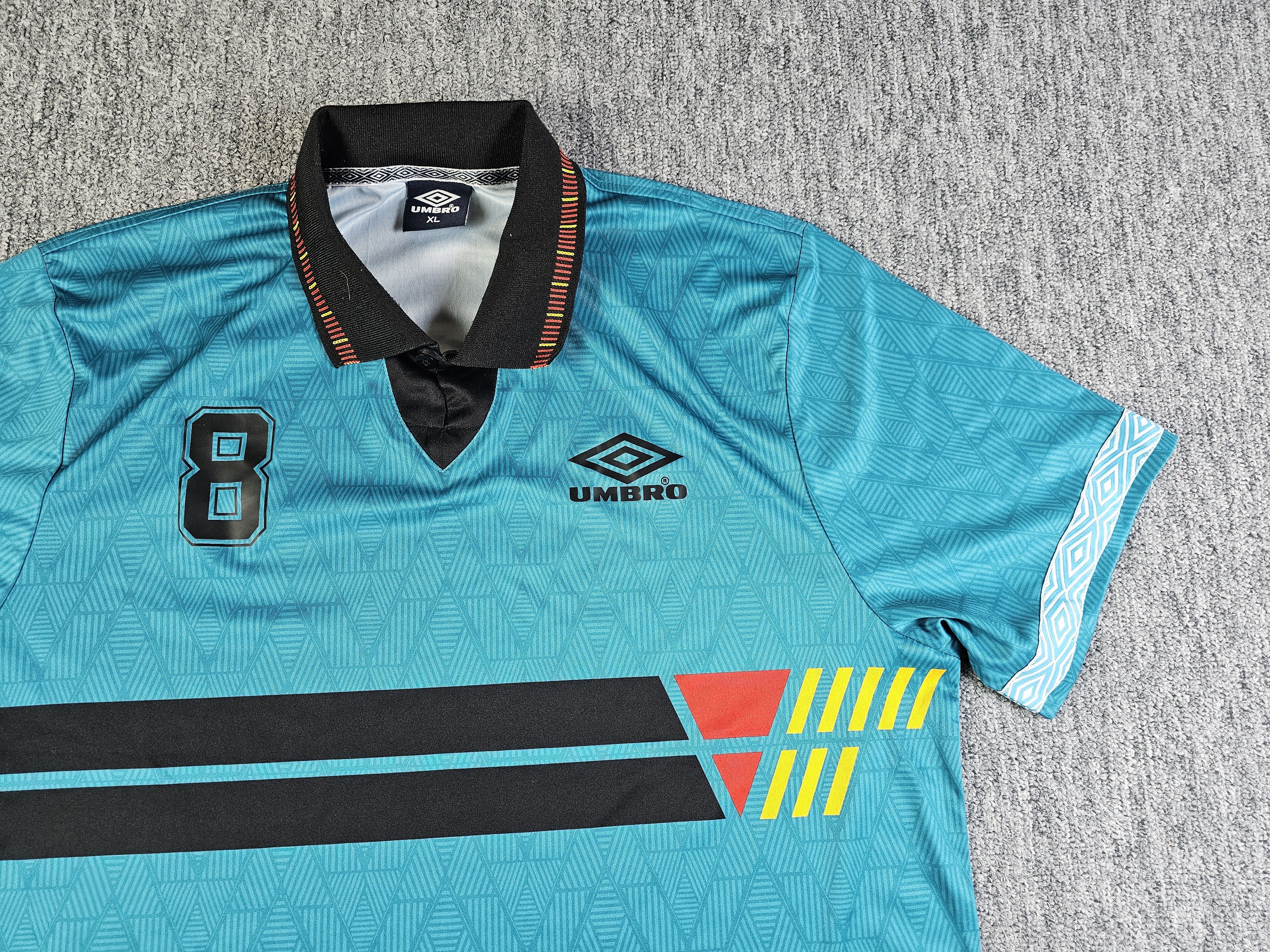Umbro UMBRO Germany Retro Jersey 90s Blokecore Teal XL Size US XL / EU 56 / 4 - 3 Thumbnail