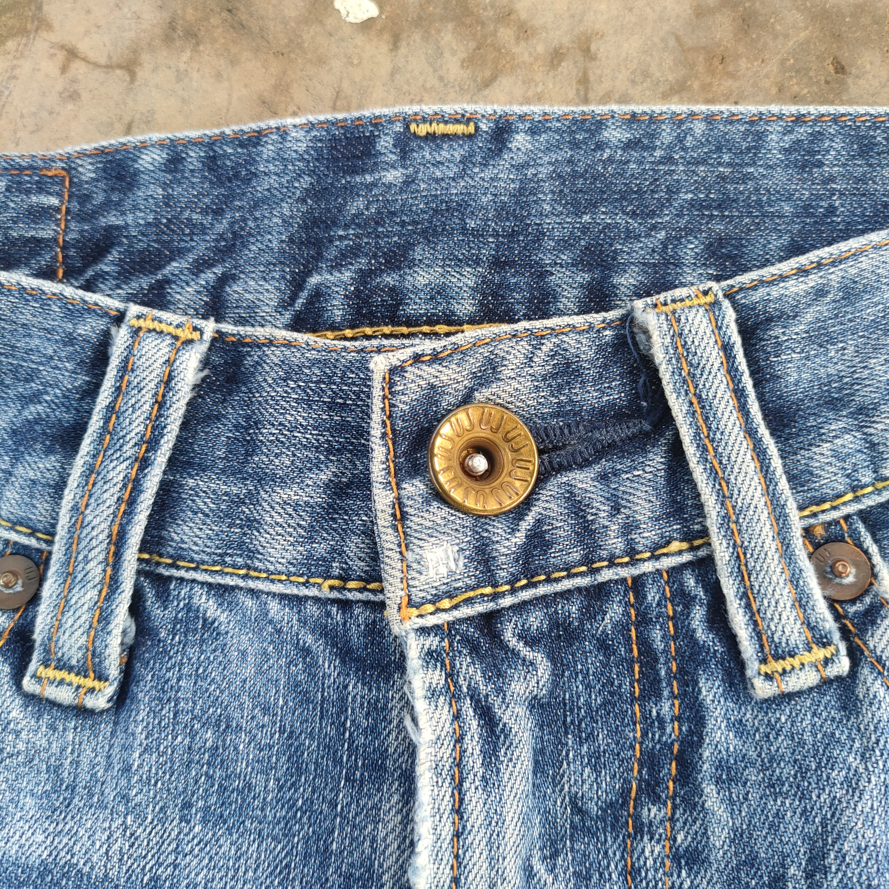 Japanese Brand vintage japanese uj faded jeans denim pants Size US 29 - 6 Thumbnail