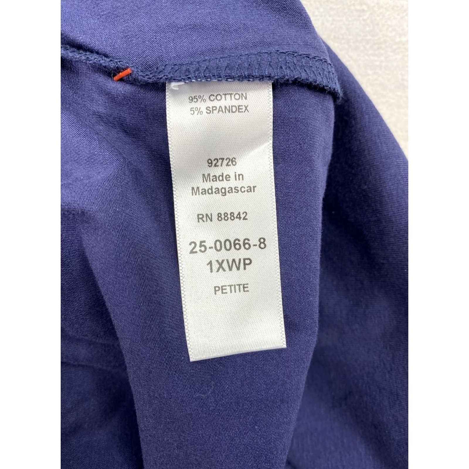 Vintage Catherines Suprema Collection Pants 1X P Blue Wide Leg Lounge Athleisure NWT Size 40" / US 18 - 6 Thumbnail