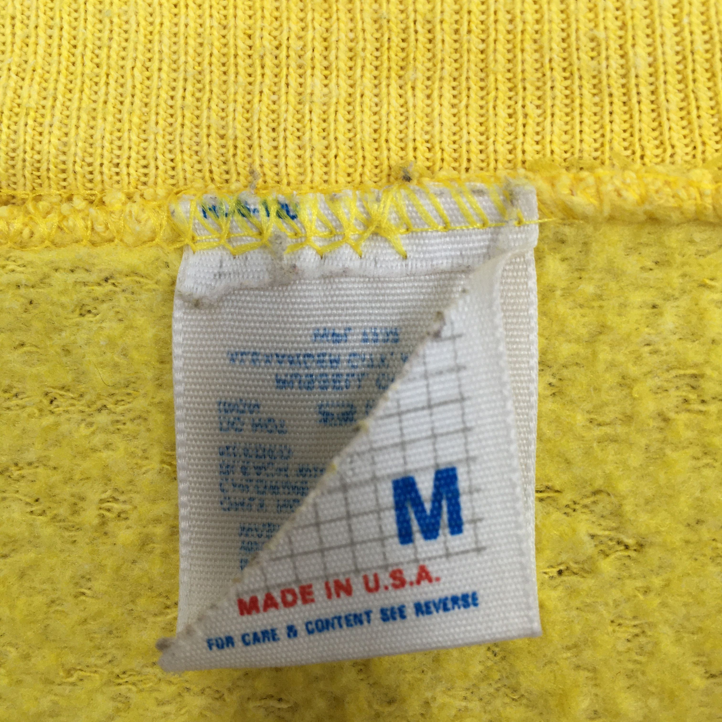 Jerzees Vintage 90s Jerzees Usa Yellow Sweatshirt Medium Size US M / EU 48-50 / 2 - 3 Thumbnail