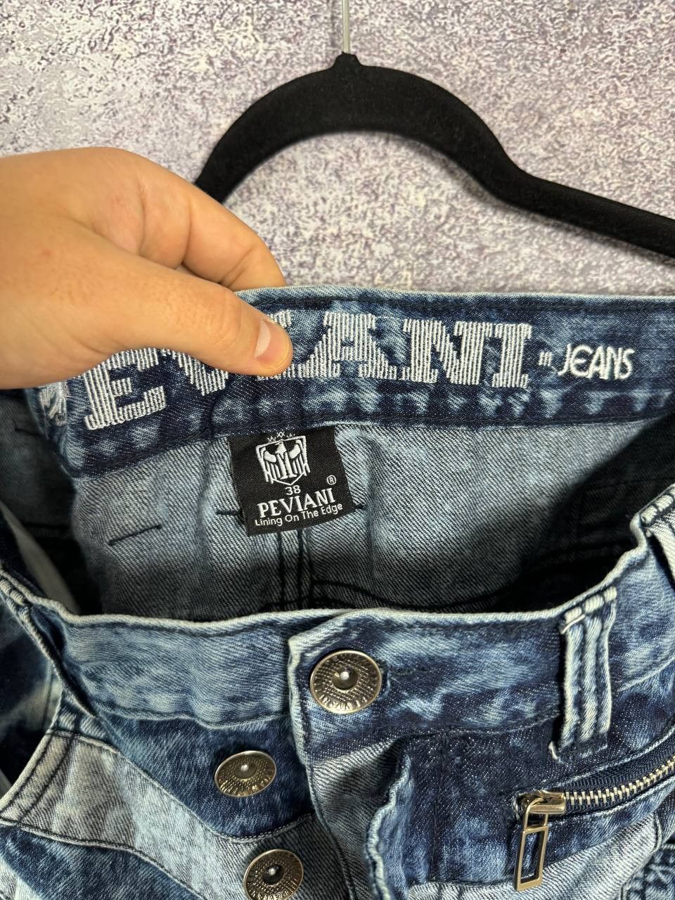 Designer × Japanese Brand × Vintage PEVIANI Jeans Men's Size 38 Moto Acis Wash Straight Size US 38 / EU 54 - 17 Thumbnail