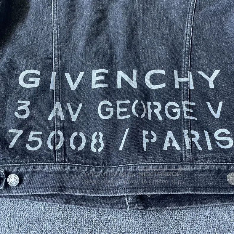 Givenchy Givenchy White Letter Logo Denim Water Washed Reversible J Size US XL / EU 56 / 4 - 3 Thumbnail