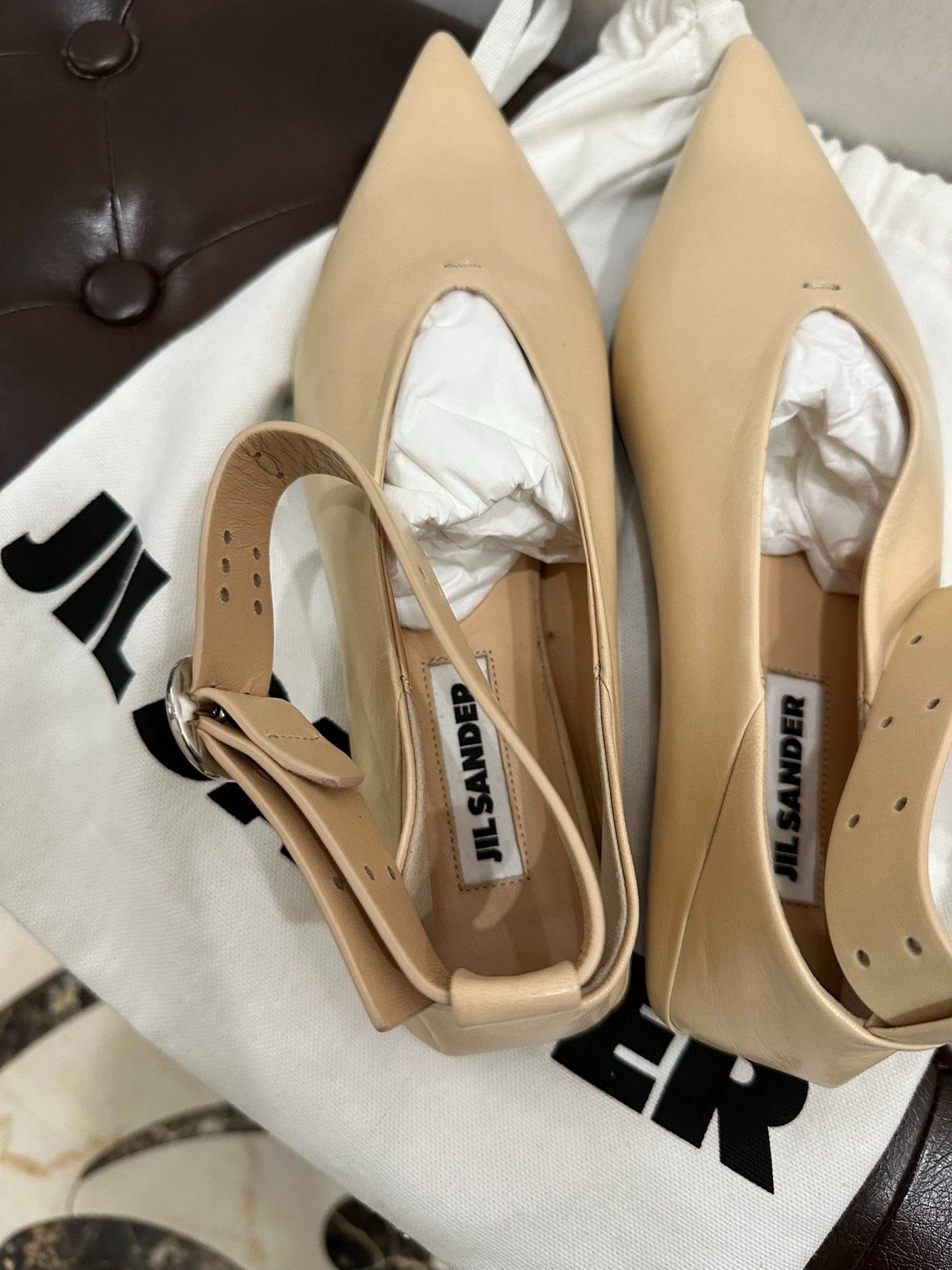 Jil Sander Jil Sander Pointed Toe Flats 37 New Authentic Size US 6.5 / IT 36.5 - 4 Thumbnail
