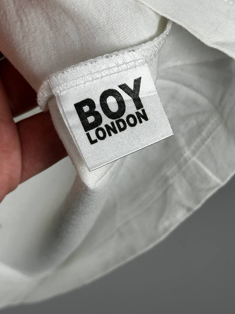 Boy London Vintage Boy London White Big Logo T Shirt Size US L / EU 52-54 / 3 - 8 Thumbnail