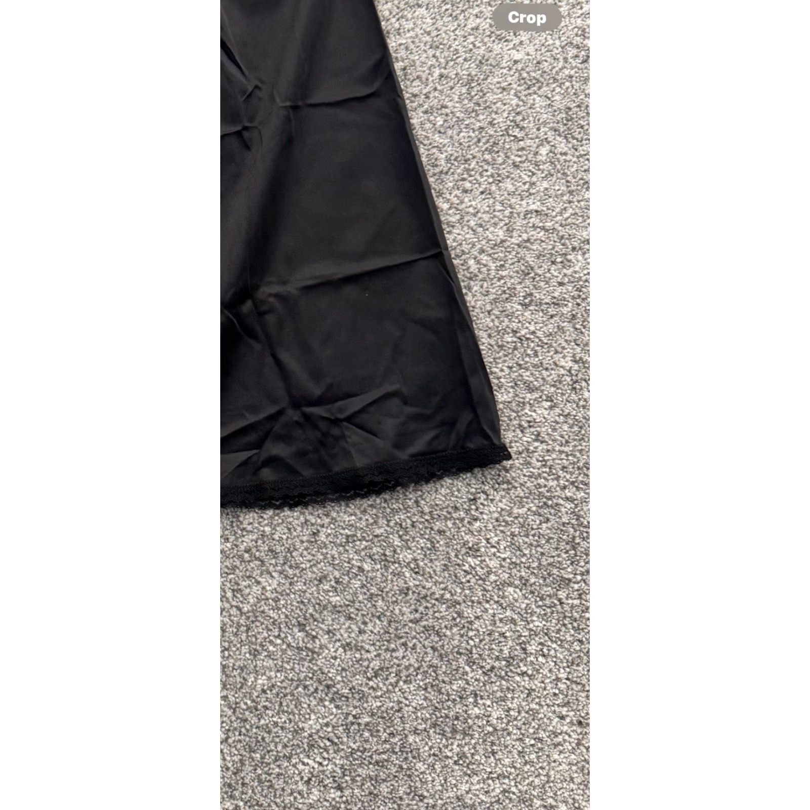 Vintage VINTAGE Vanity Fair Half Slip Skirt Lace Nylon Knee Length A-Line Elastic Waist Large Black Women USA 70s 80s MCM Vintage Size 36" / US 14 / IT 50 - 4 Thumbnail