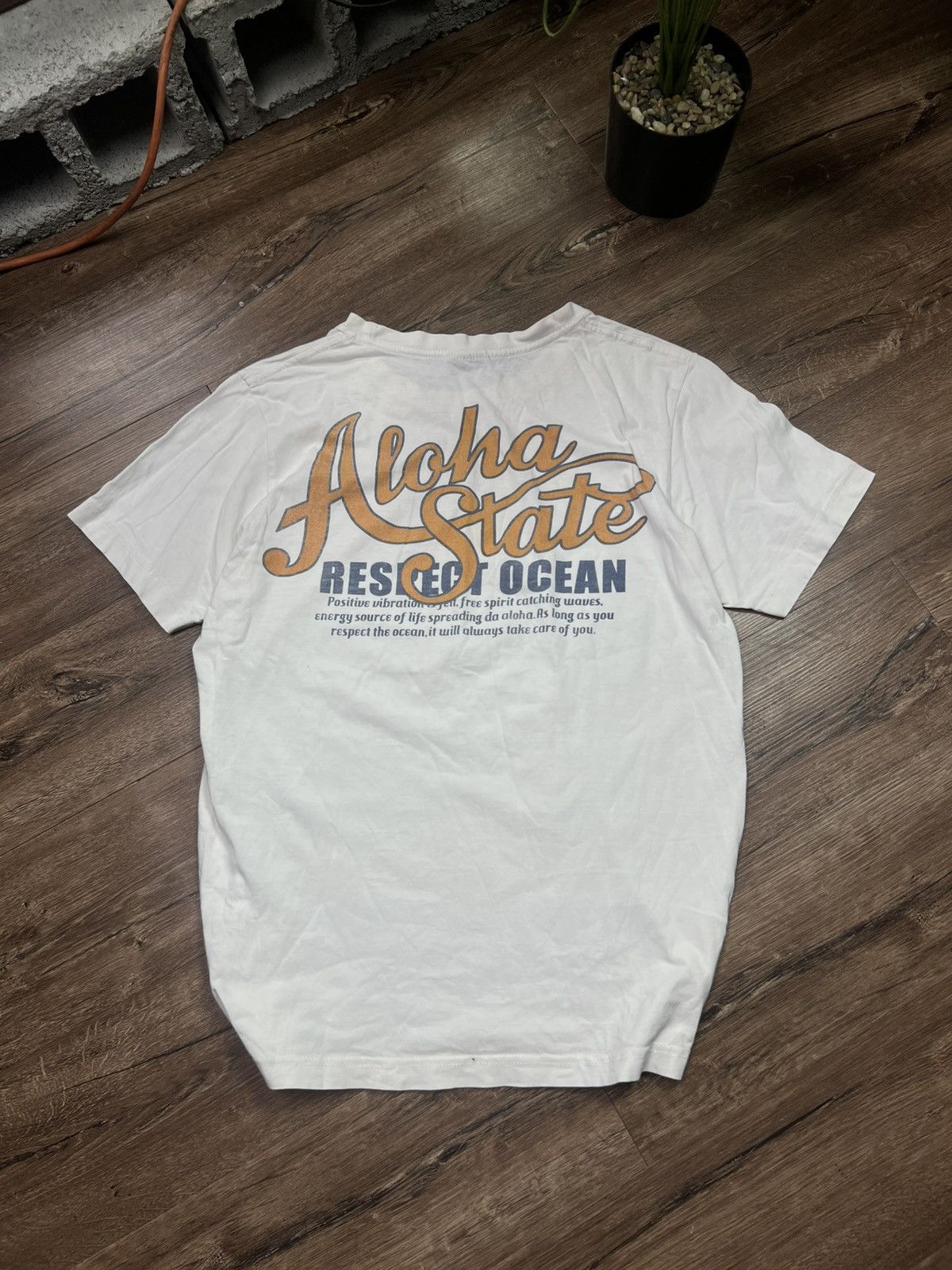 Ron Jon Surf Shop 🔥 Piko Aloha State Vintage Big Logo White T-Shirt Surf Style Size US S / EU 44-46 / 1 - 4 Thumbnail