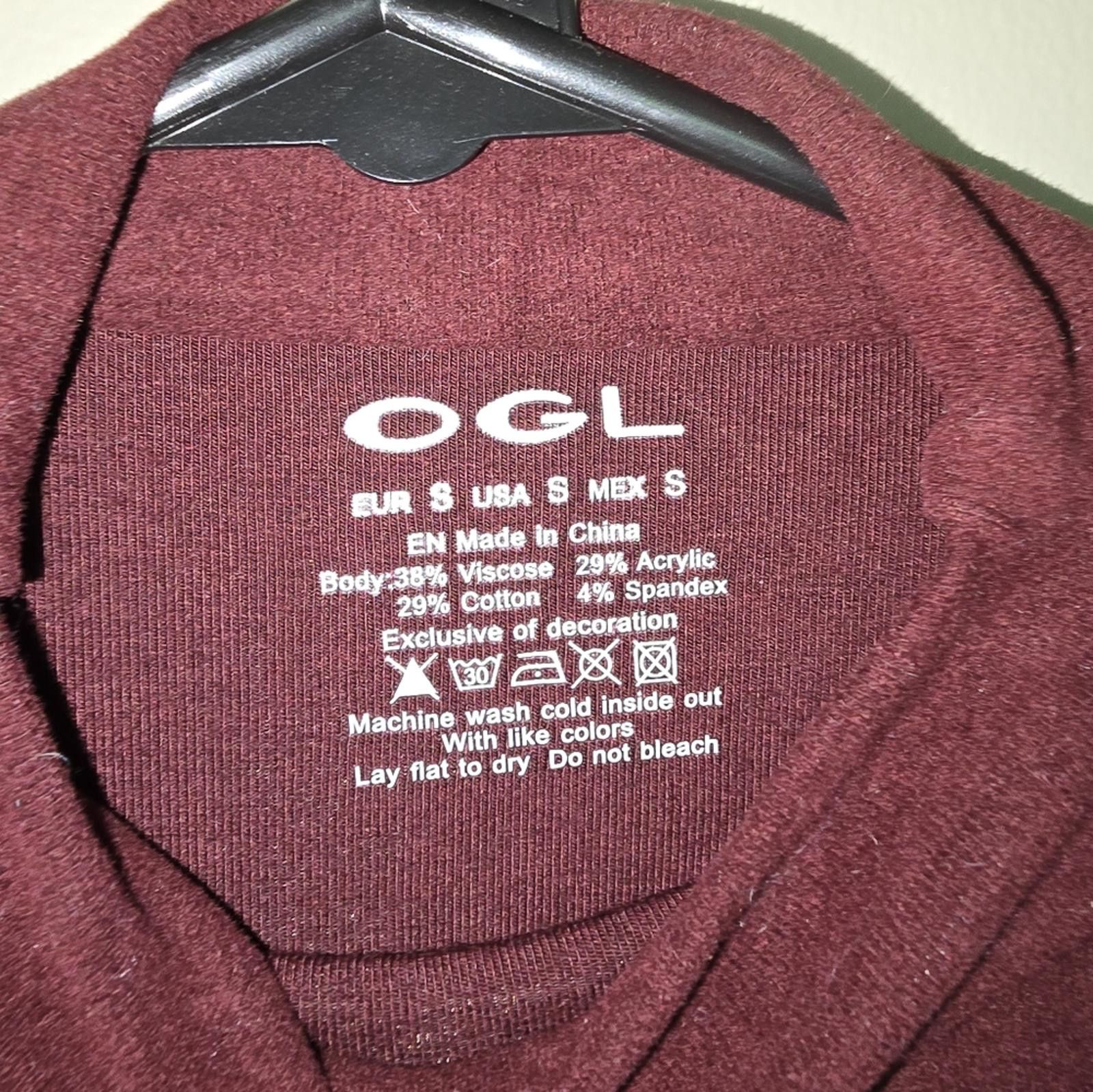 Designer OGL Mid Thermal Thermal Brushed Mock Neck Crop Top Size S / US 4 / IT 40 - 3 Thumbnail