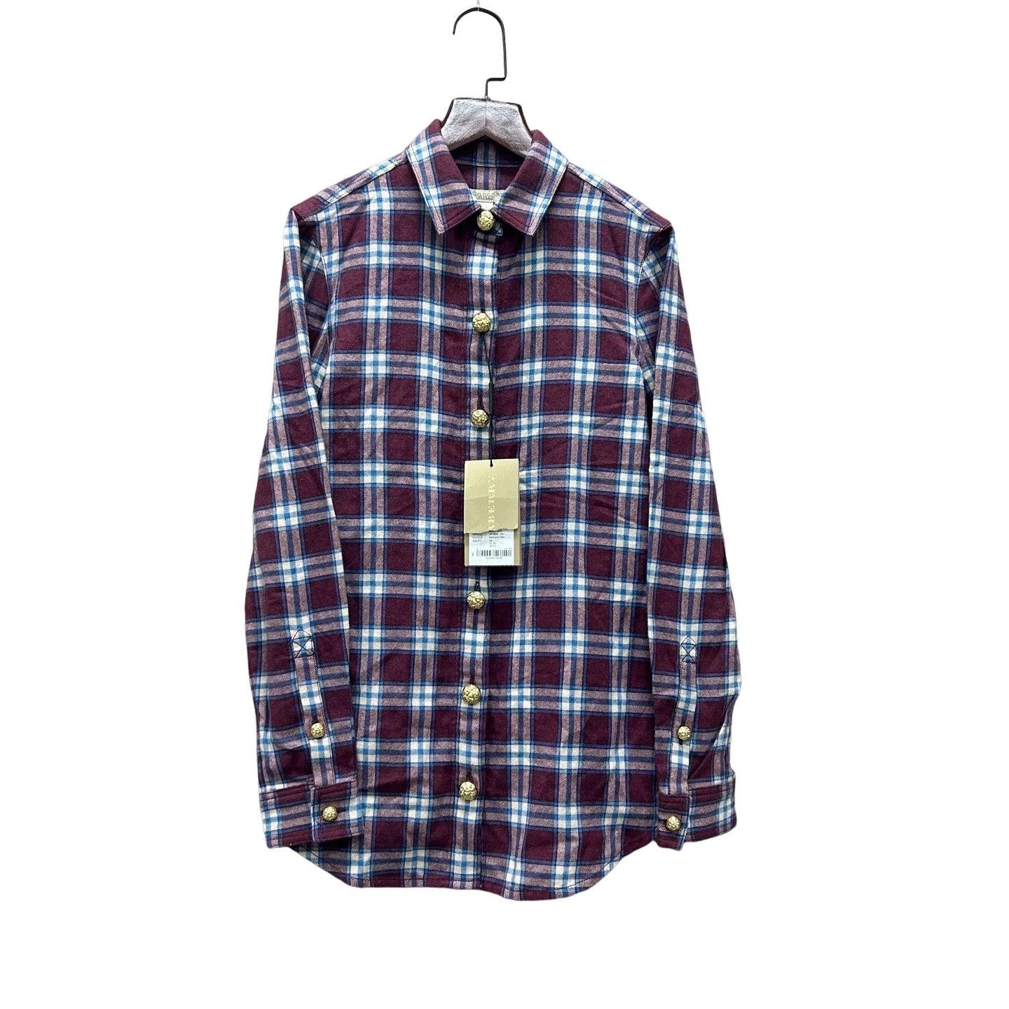 Burberry Burberry Plaid Flannel Button Up Shirt Size 2 Size XS / US 0-2 / IT 36-38 - 1 Thumbnail