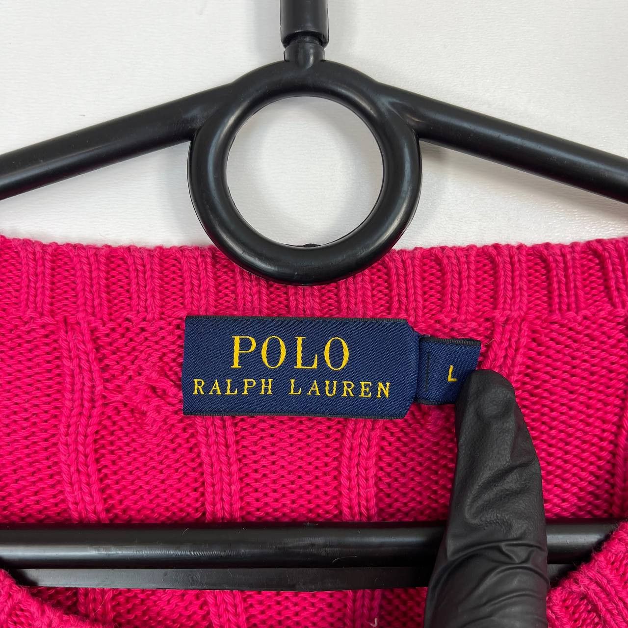 Polo Ralph Lauren Polo Ralph Lauren Cable Knit Sweater Pink Pony Womens Size L Size L / US 10 / IT 46 - 3 Thumbnail