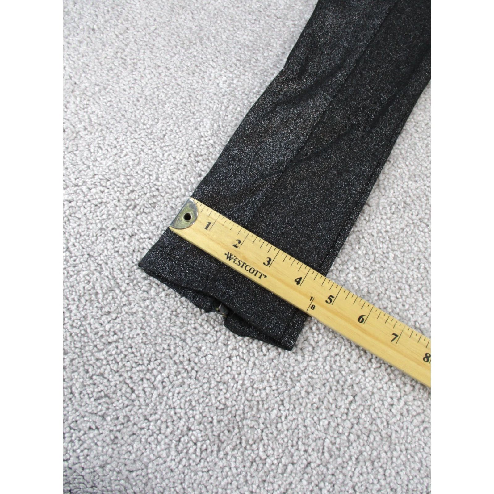 Zara Zara Basic Leggings Womens Small Black Glitter Size 28" / US 6 / IT 42 - 4 Thumbnail