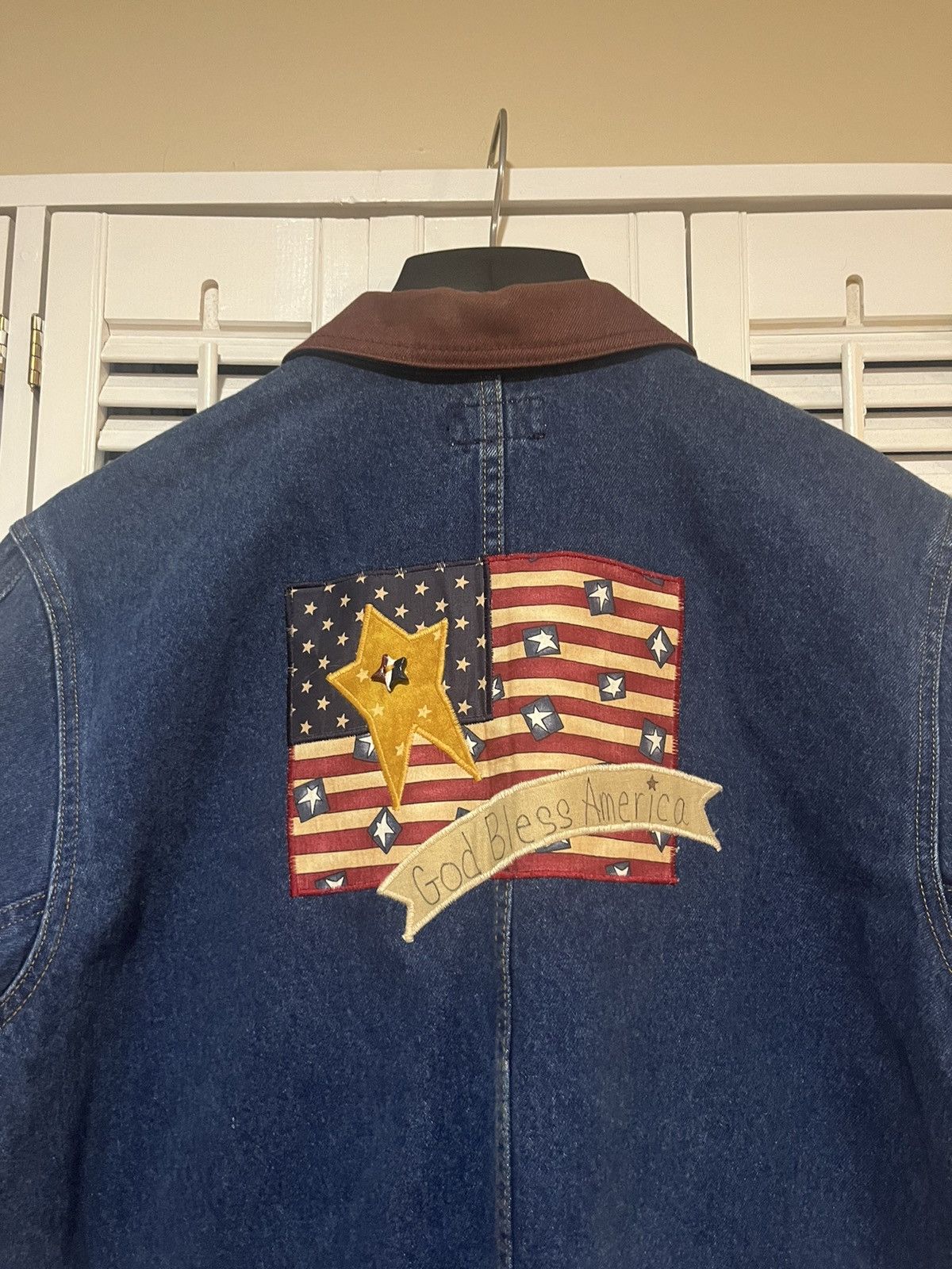 Vintage 90s Denim USA Chore Coat Size XL / US 12-14 / IT 48-50 - 3 Thumbnail