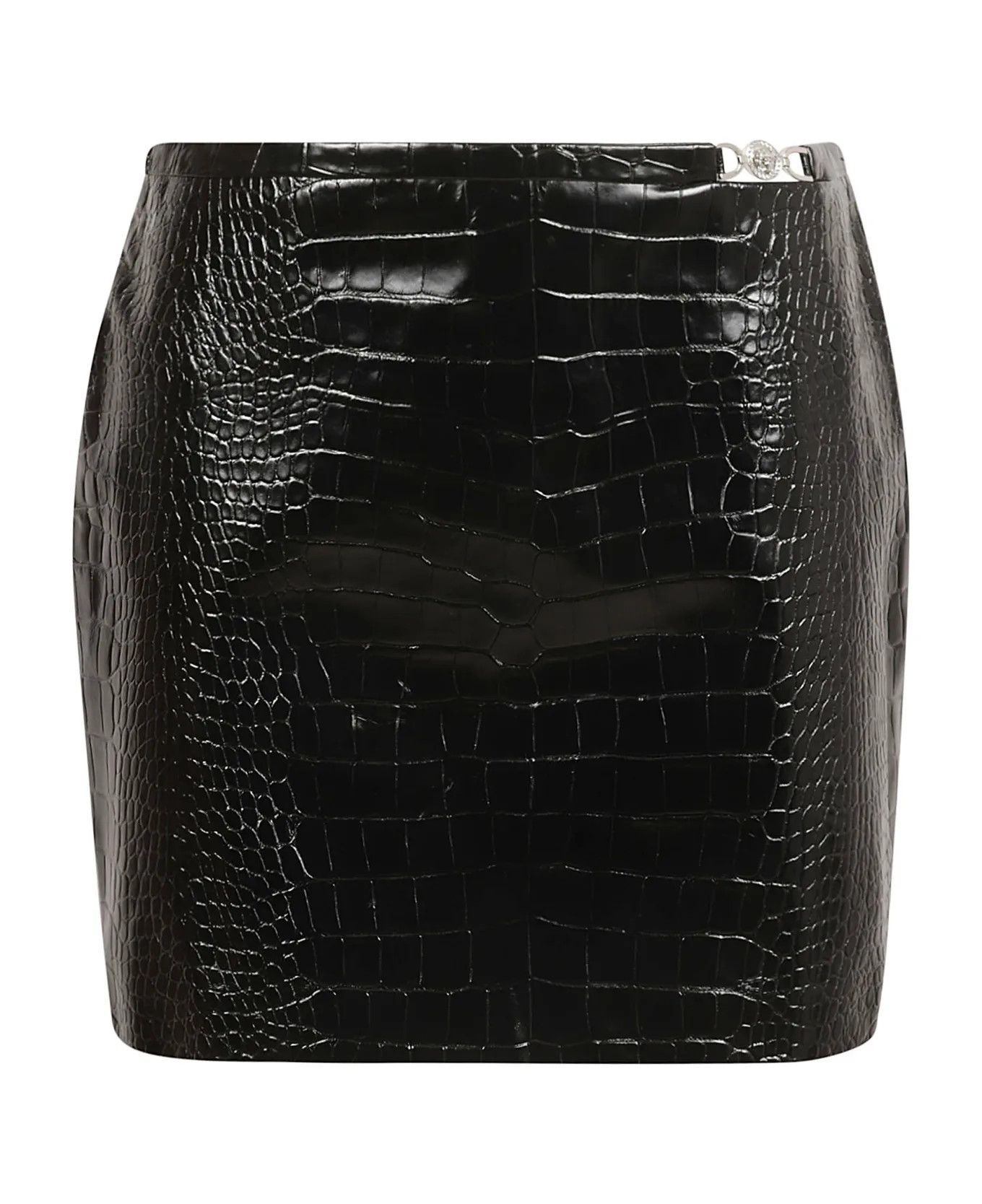 Versace o1y0226 Mini Skirt in Black Size 28" / US 6 / IT 42 - 1 Thumbnail