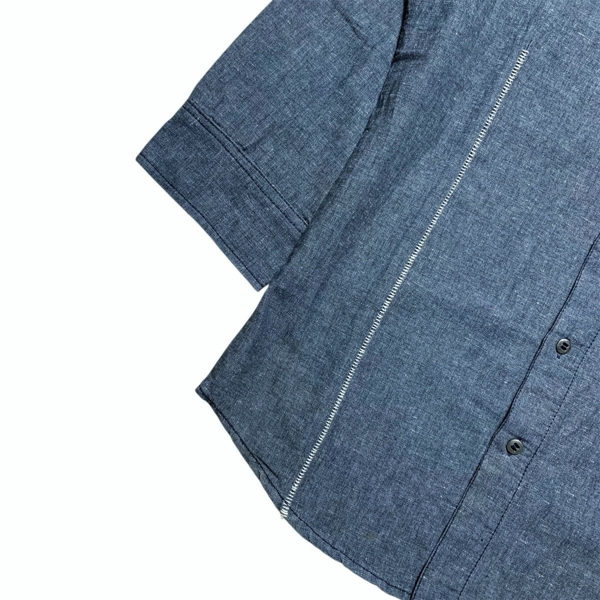Tete Homme Vintage Tete Homme Issey Miyake 3/4 Shirt Button Up Size US M / EU 48-50 / 2 - 3 Thumbnail