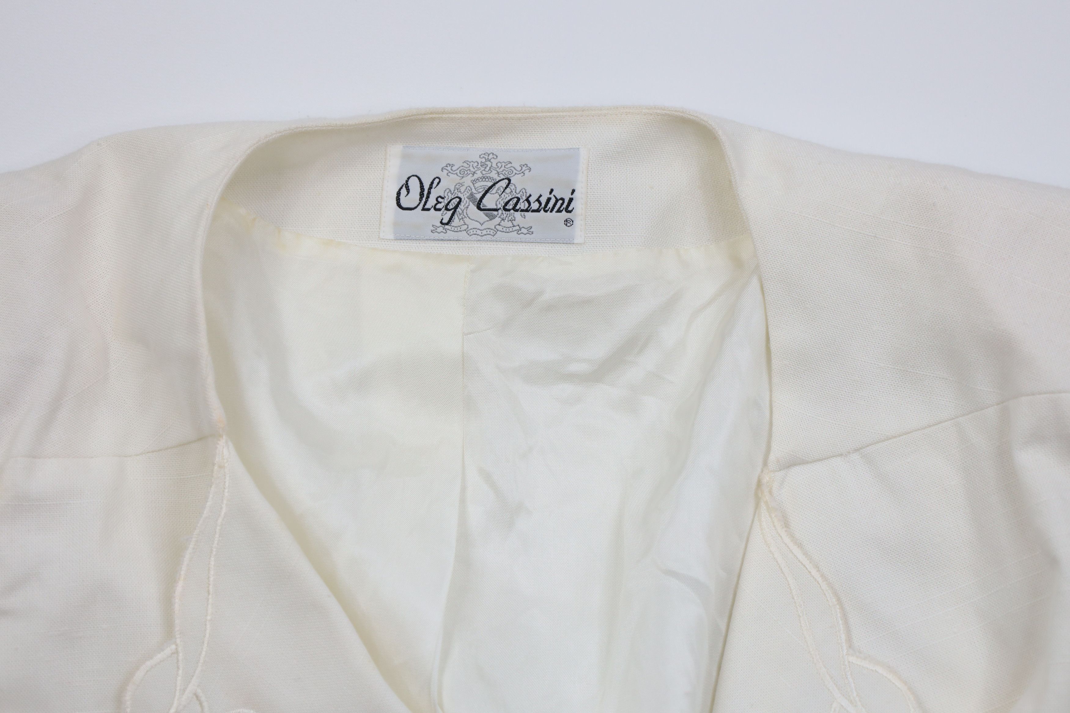 Oleg Cassini Vintage 70s Oleg Cassini 2 Piece Church Wedding Suit Size 3XL / US 20-22 - 3 Thumbnail