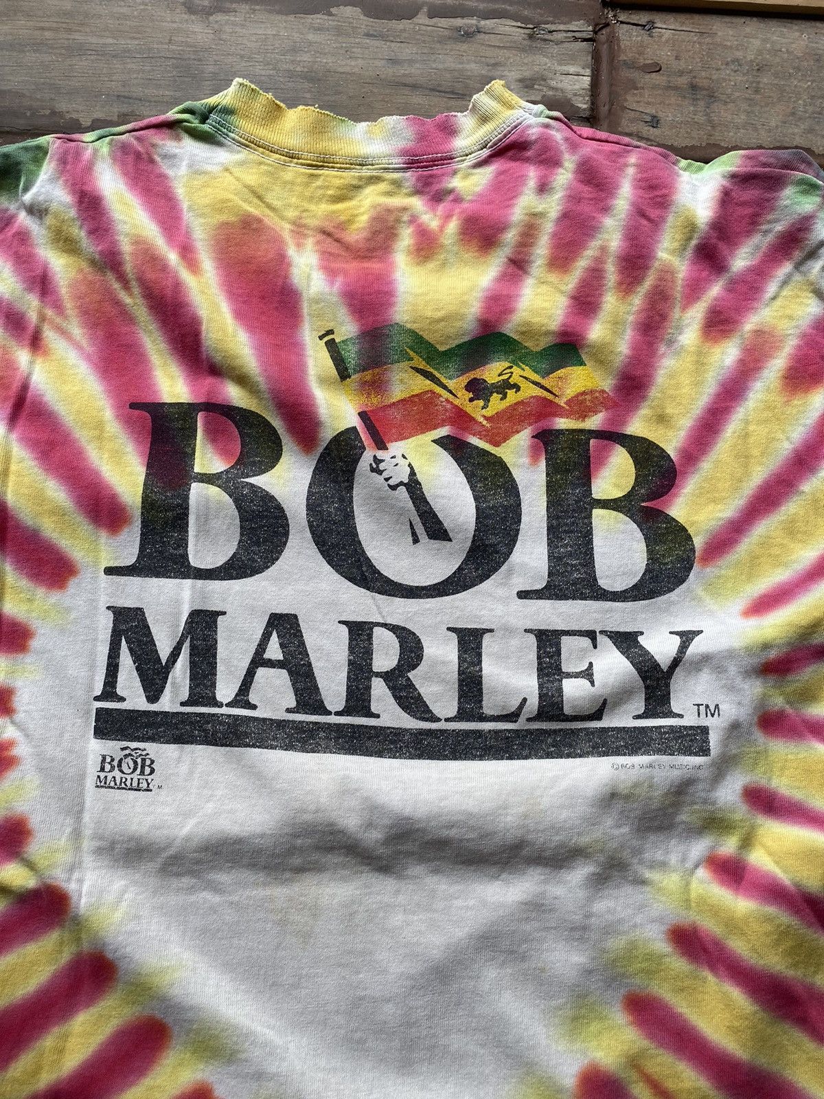 Bob Marley × Vintage Vintage 1990s Bob Marley confrontation T shirts Size US XL / EU 56 / 4 - 5 Thumbnail
