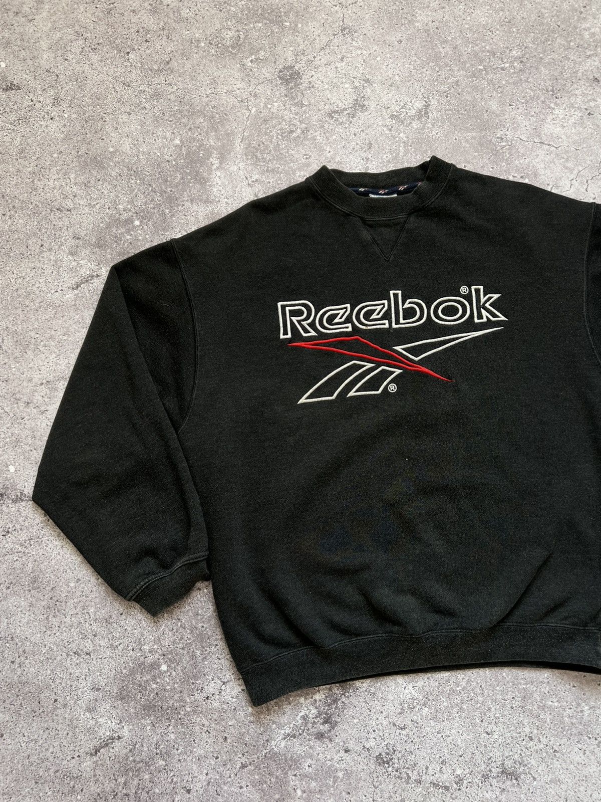 Reebok × Vintage Vintage Reebok Sweatshirt 90s Big Logo Size US M / EU 48-50 / 2 - 2 Thumbnail
