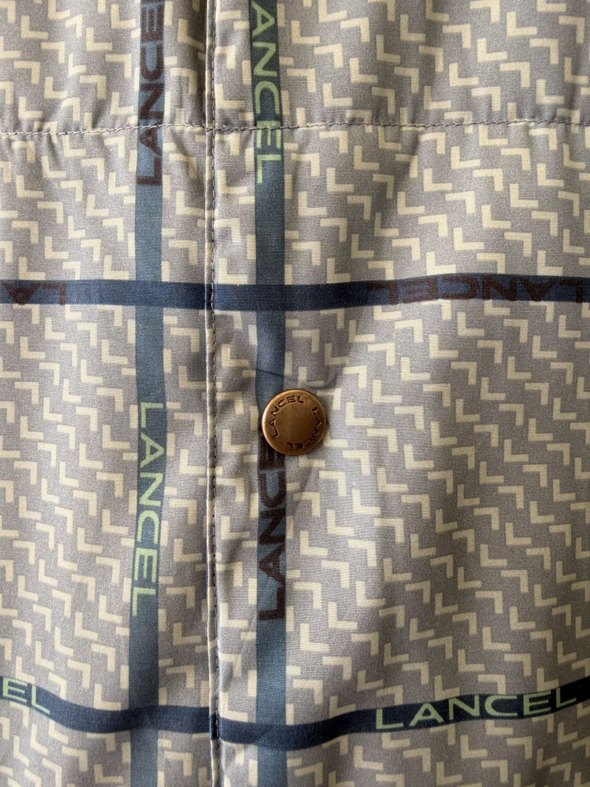 Lancel Rare LANCEL Vintage Down-Filled Logo Plaid Quilted Vest Size US L / EU 52-54 / 3 - 4 Thumbnail
